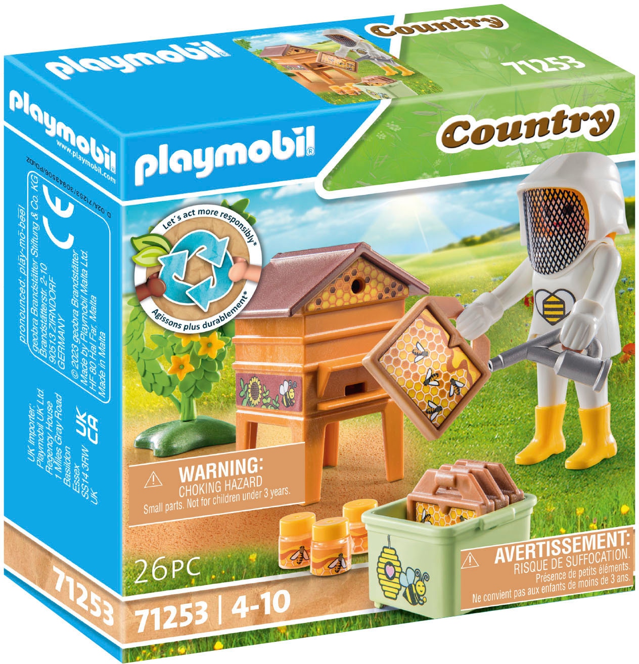 Playmobil® Konstruktions-Spielset »Imkerin (71253), Country«, teilweise aus recyceltem Material; Made in Europe