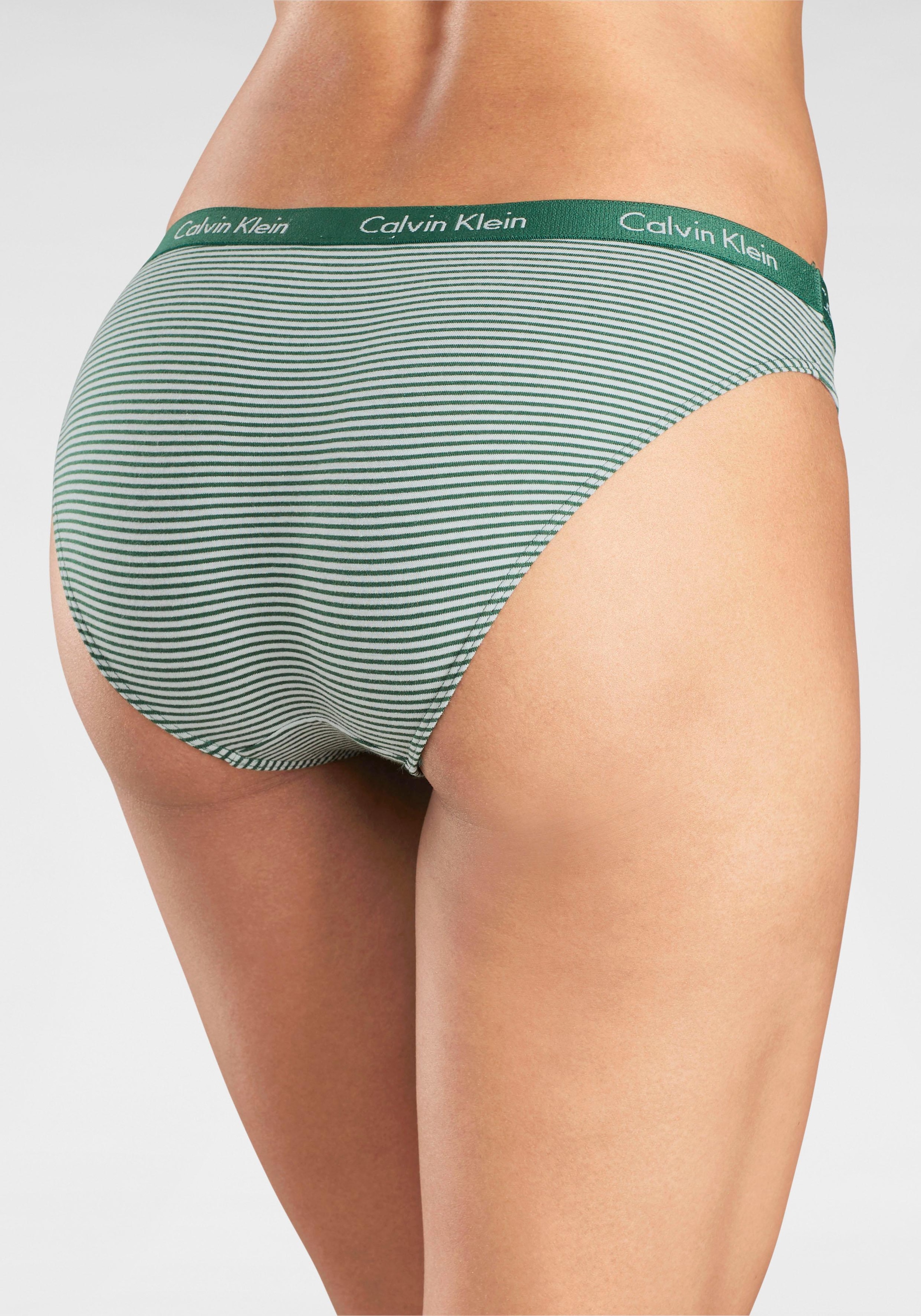 Calvin Klein Bikinislip »CAROUSEL«, (3 St.), in unifarbenem oder  gestreiftem Design online bei OTTO