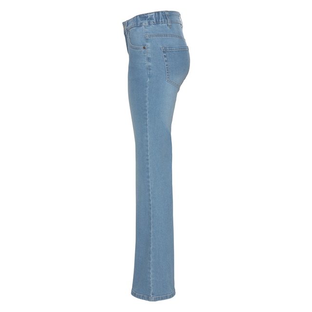 Arizona Bootcut-Jeans »Bund mit seitlichem Gummizugeinsatz«, High Waist  bestellen bei OTTO