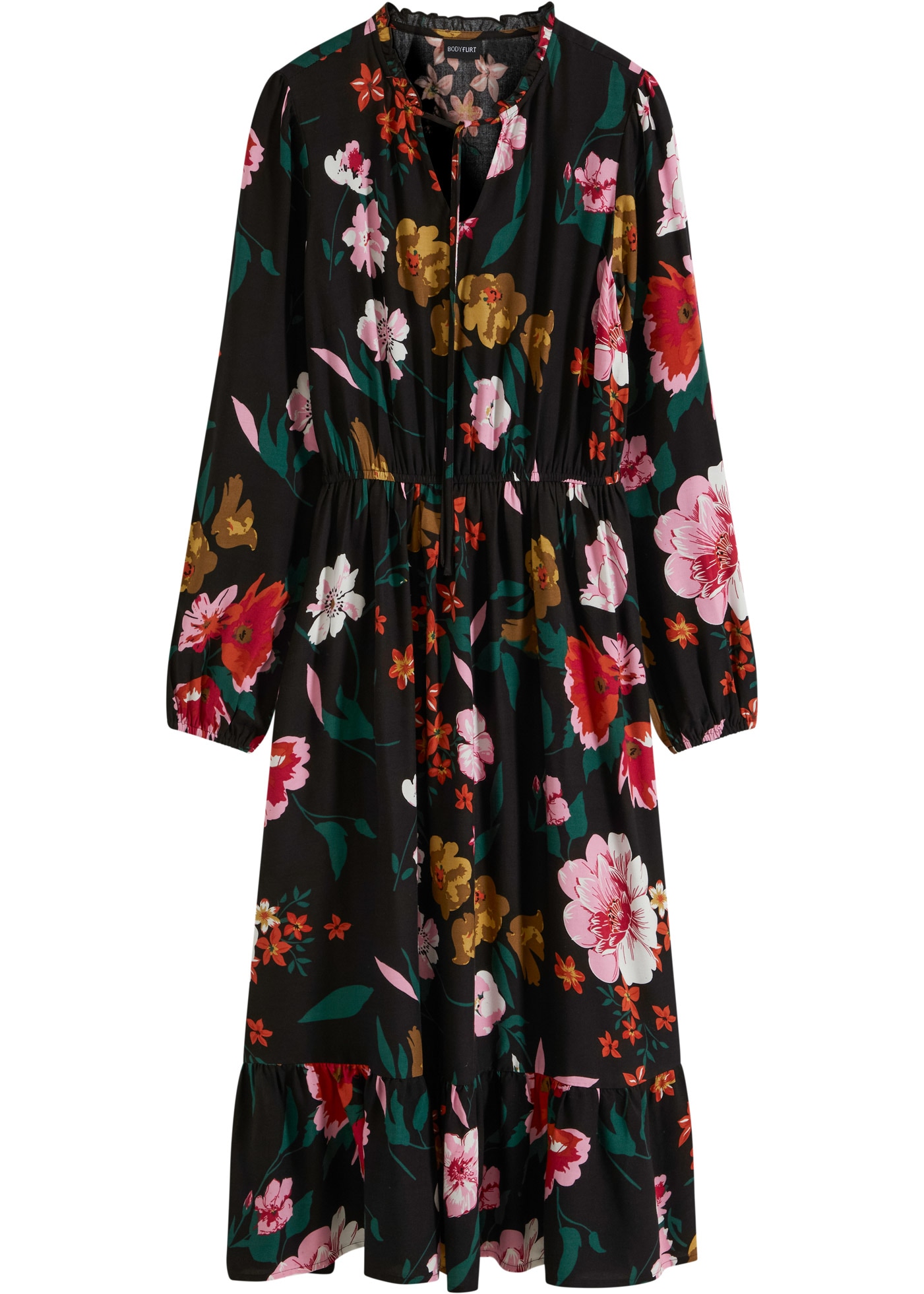 bonprix Midikleid »Midikleid aus fließender Viskose« Midikleid aus fließender Viskose