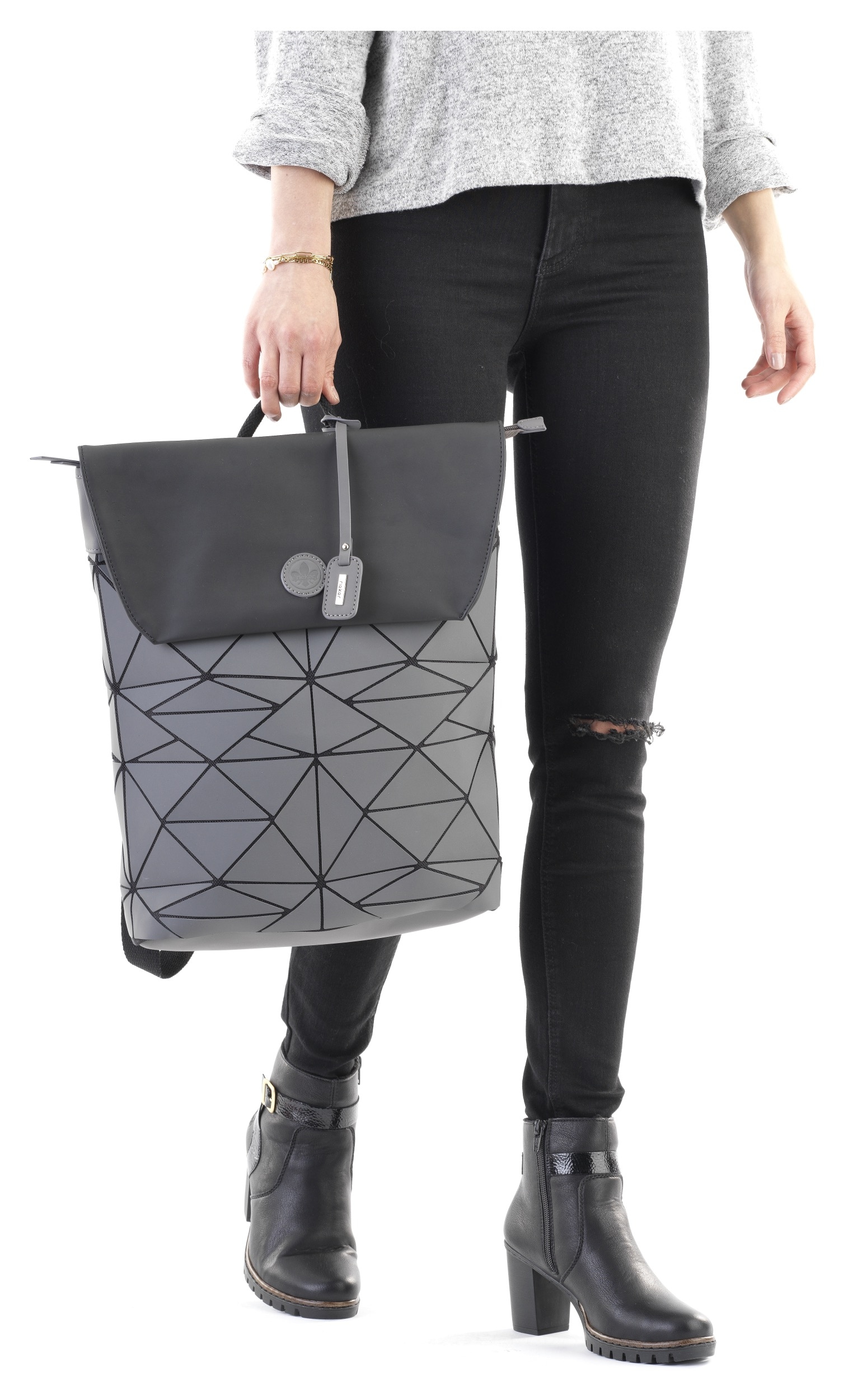 Rieker Cityrucksack »Foil/Foil«, mit geometrischem Muster