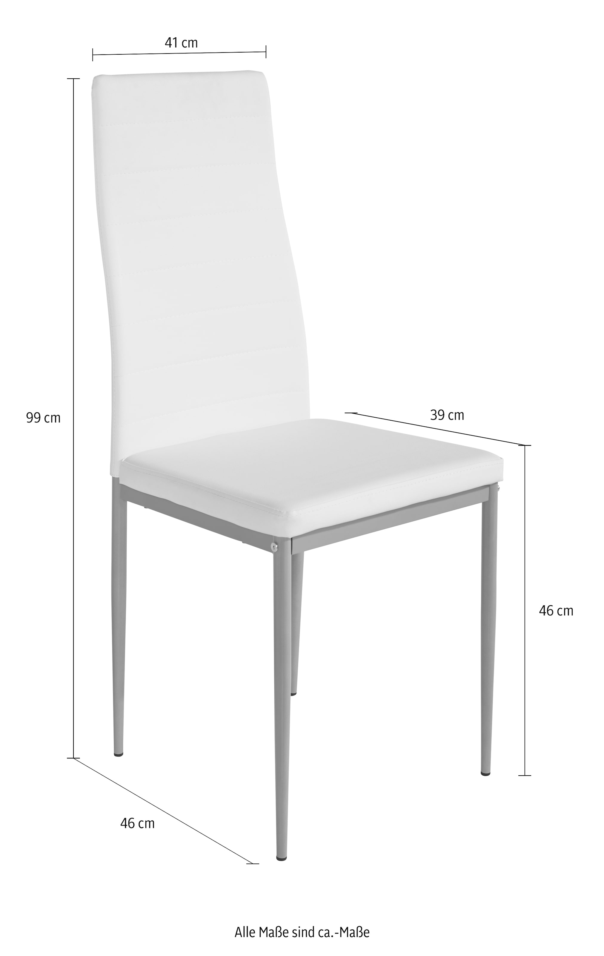 Home affaire Esszimmerstuhl »Pluto« (Set) 2 Stk.Bezug in Kunstleder