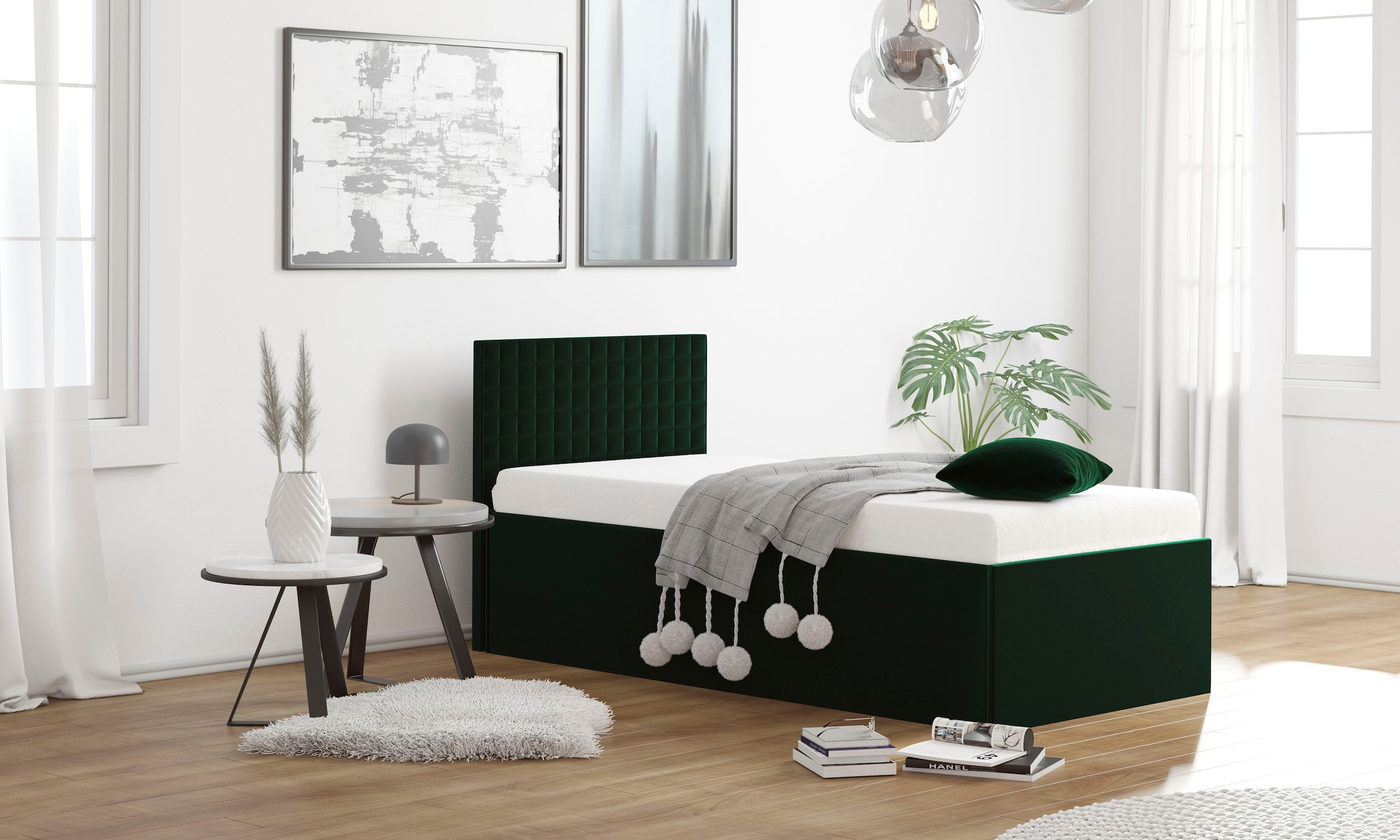 Westfalia Schlafkomfort Polsterbett mit Bettkasten bei Ausführung mit Matratze