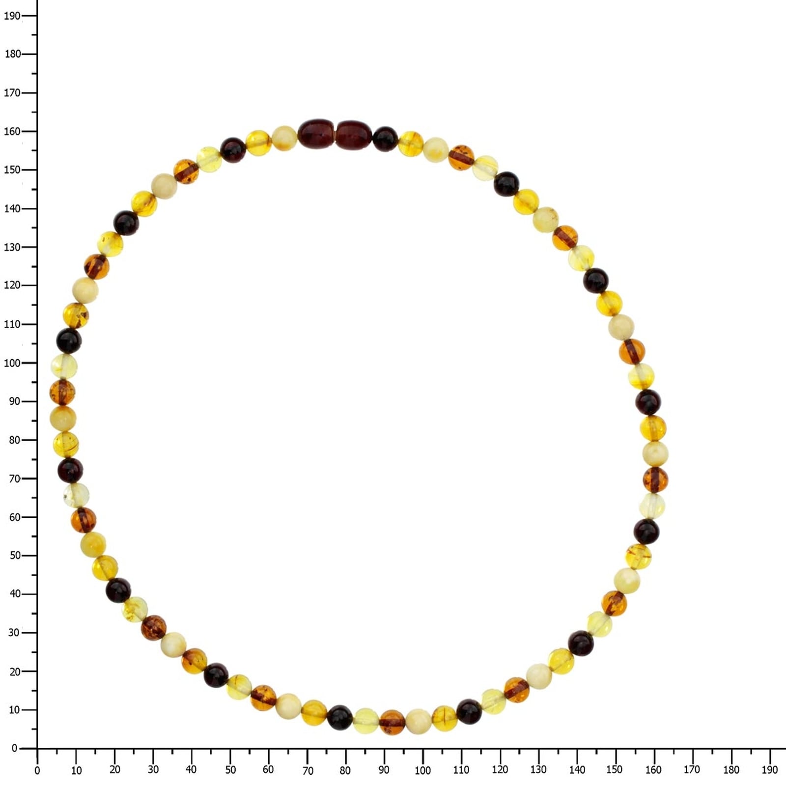 OSTSEE-SCHMUCK Kette ohne Anhänger »- Kugel 6 mm - Bernstein -,«