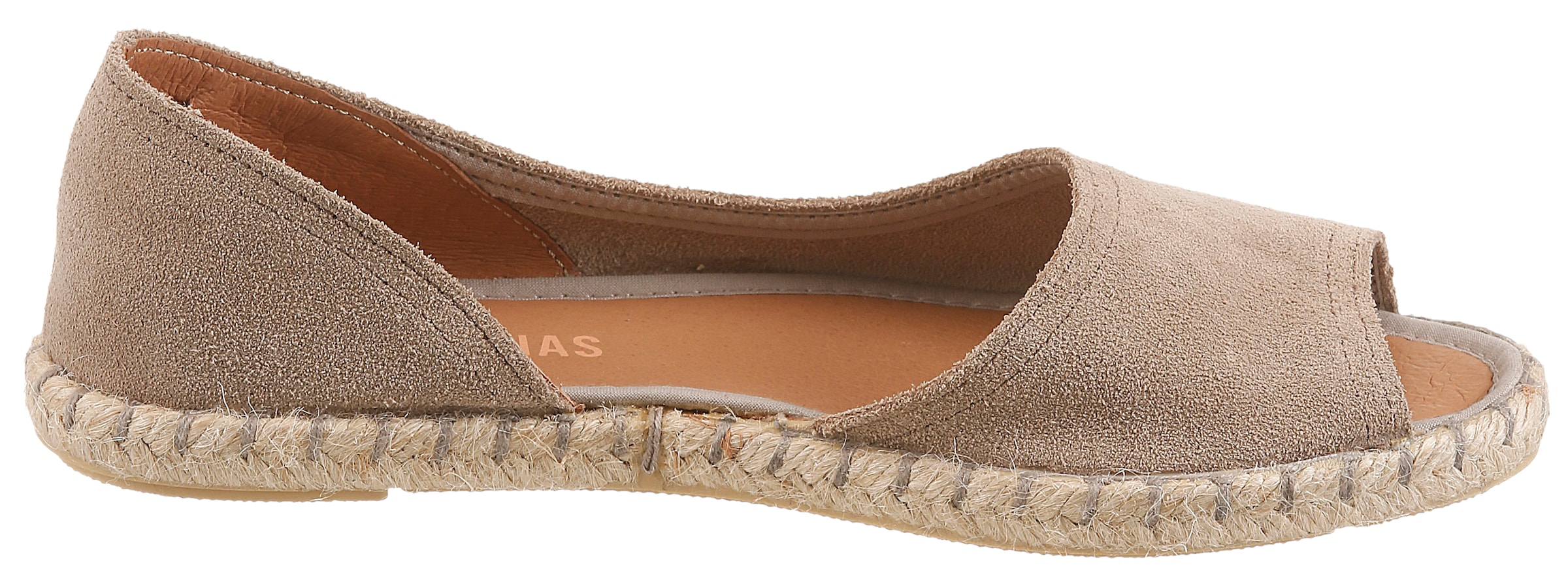 VERBENAS Espadrille »CRUZ SERRAJE«  Sommerschuh, Flat, Slipper, Ballerina in asymmetrischem Look