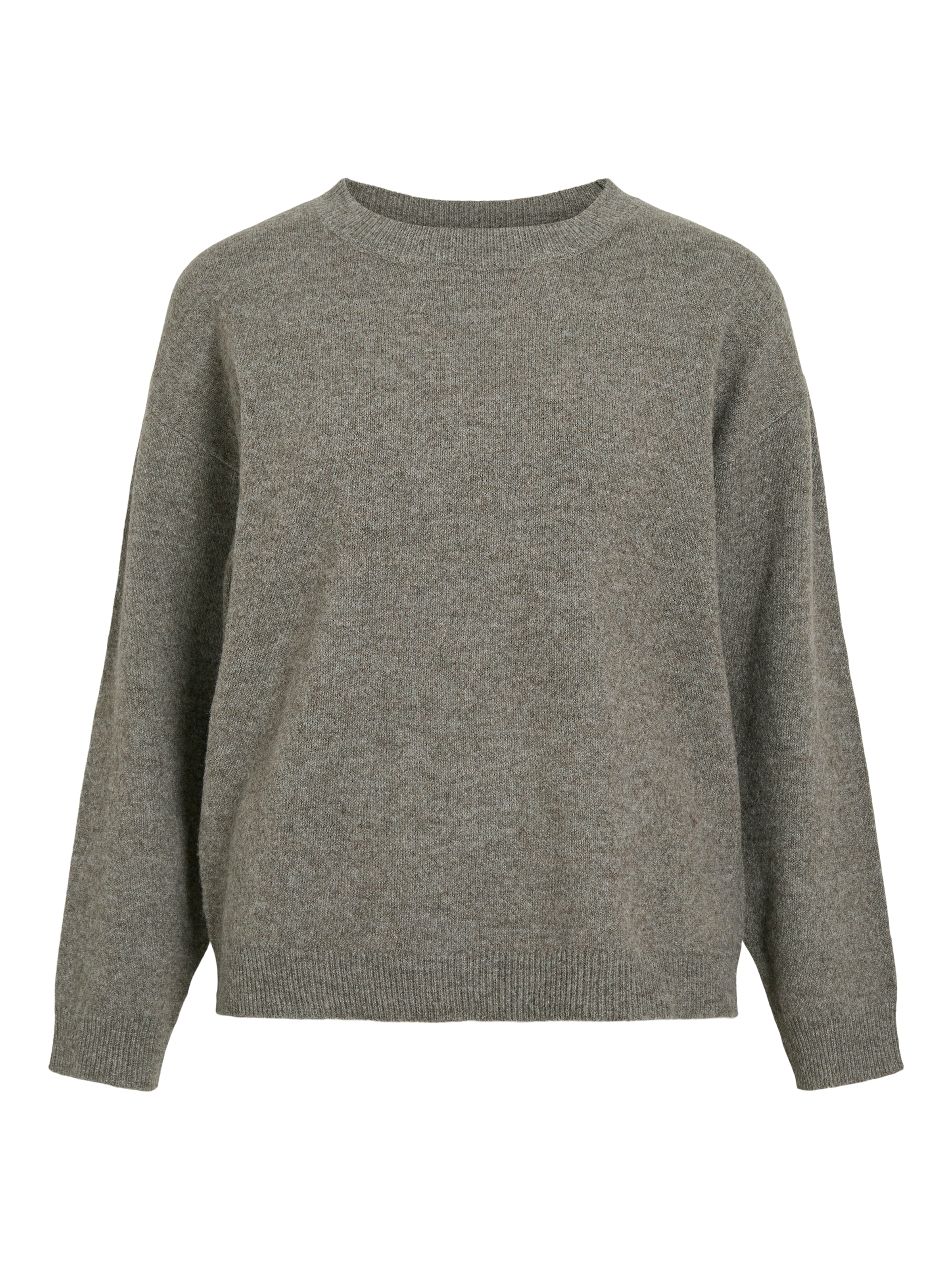 Vila Strickpullover »VILIGA L/S O-NECK KNIT TOP - NOOS« Materialmix, relaxed fit