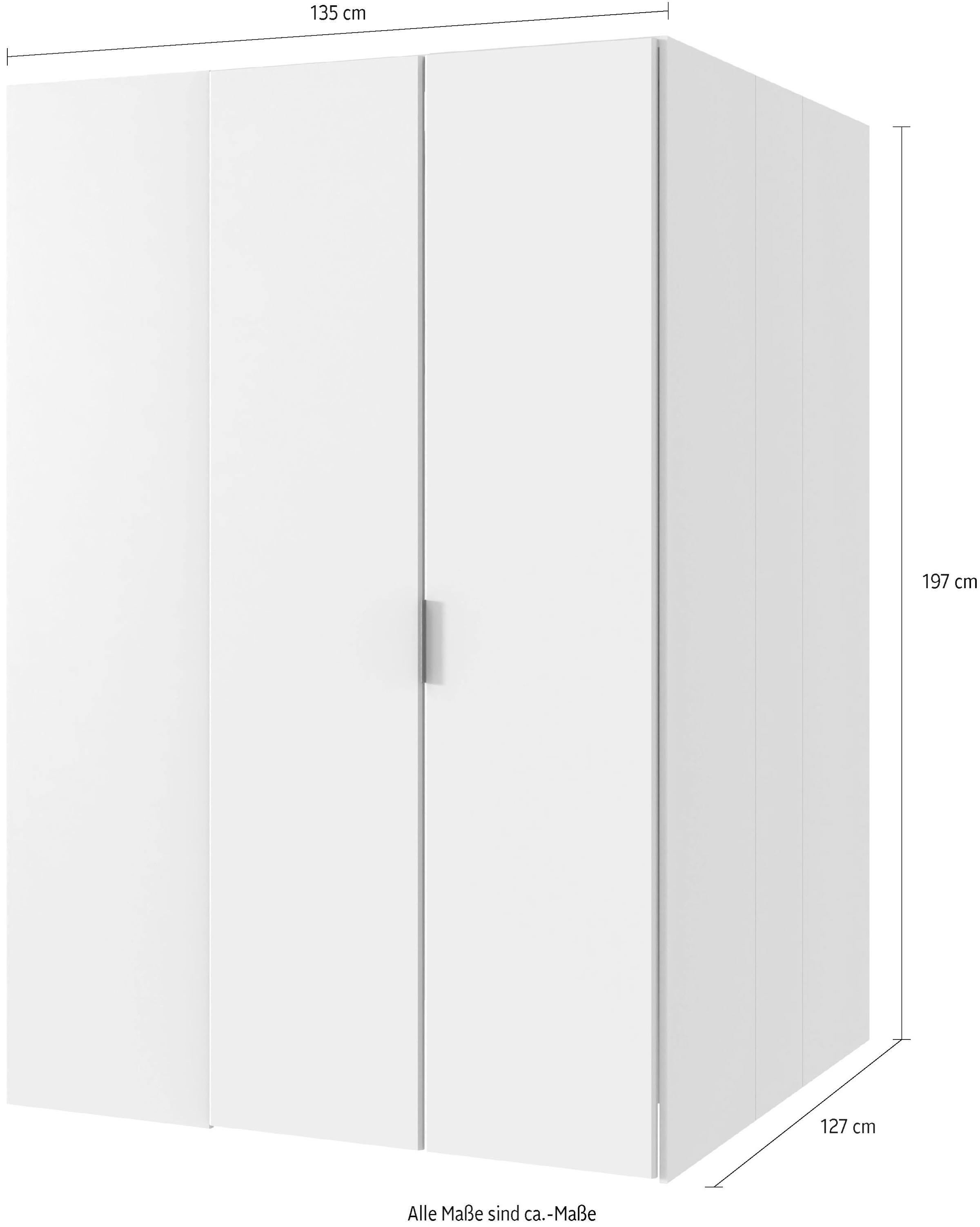 Wimex Eckschrank »Norderney«, Begehbarer Kleiderschrank, Ecklösung, Garderobe