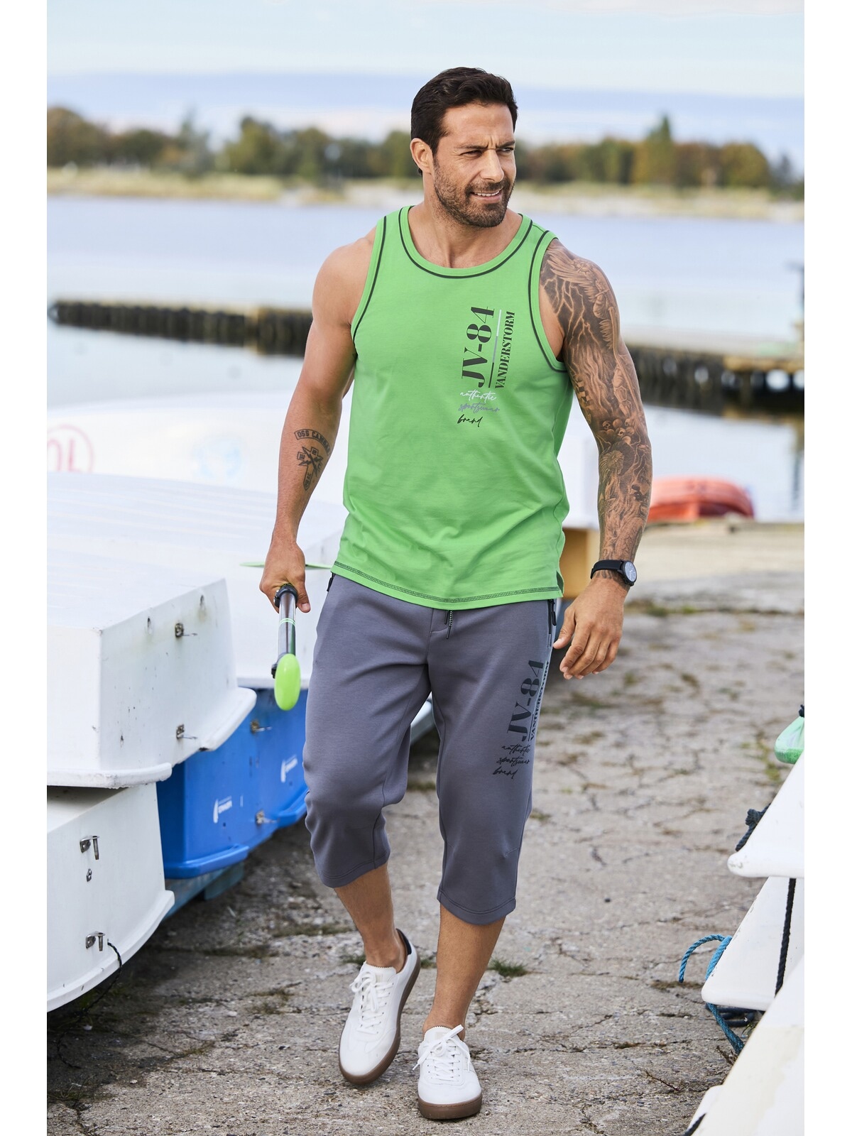 Jan Vanderstorm Muskelshirt »Doppelpack Tanktop FINDOWIN«