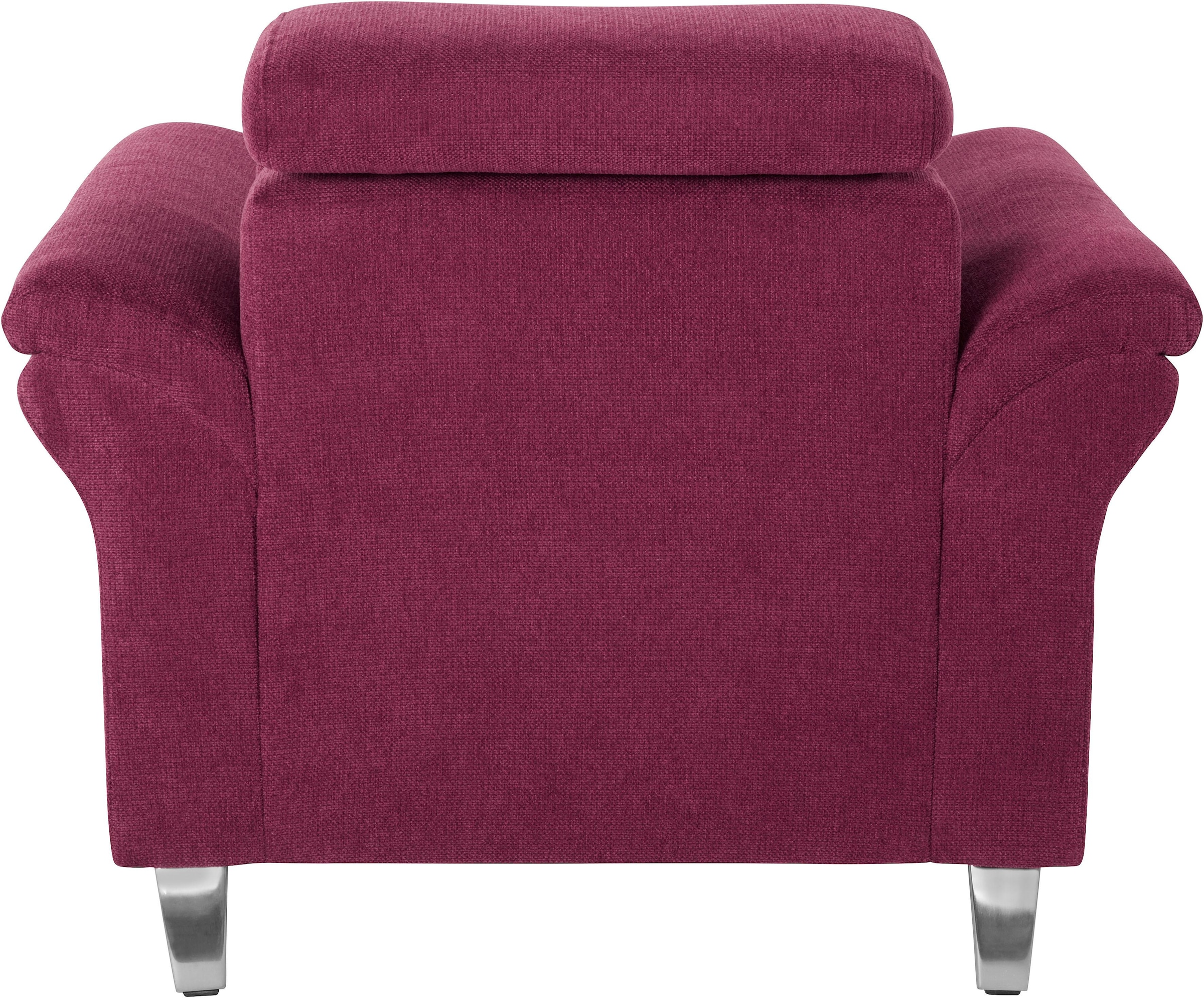 sit&more Sessel »Arngast«, inklusive Federkern und Kopfteilverstellung