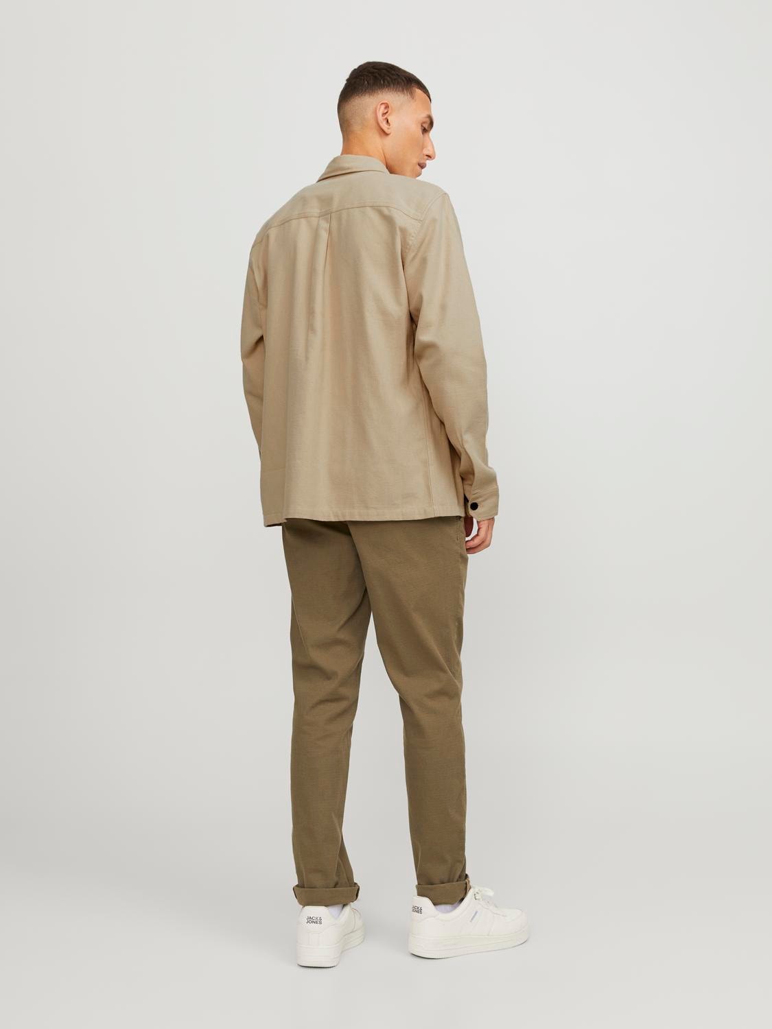 Jack & Jones Langarmhemd »JPRCCROY SPRING SOLID OVERSHIRT L/S SN«