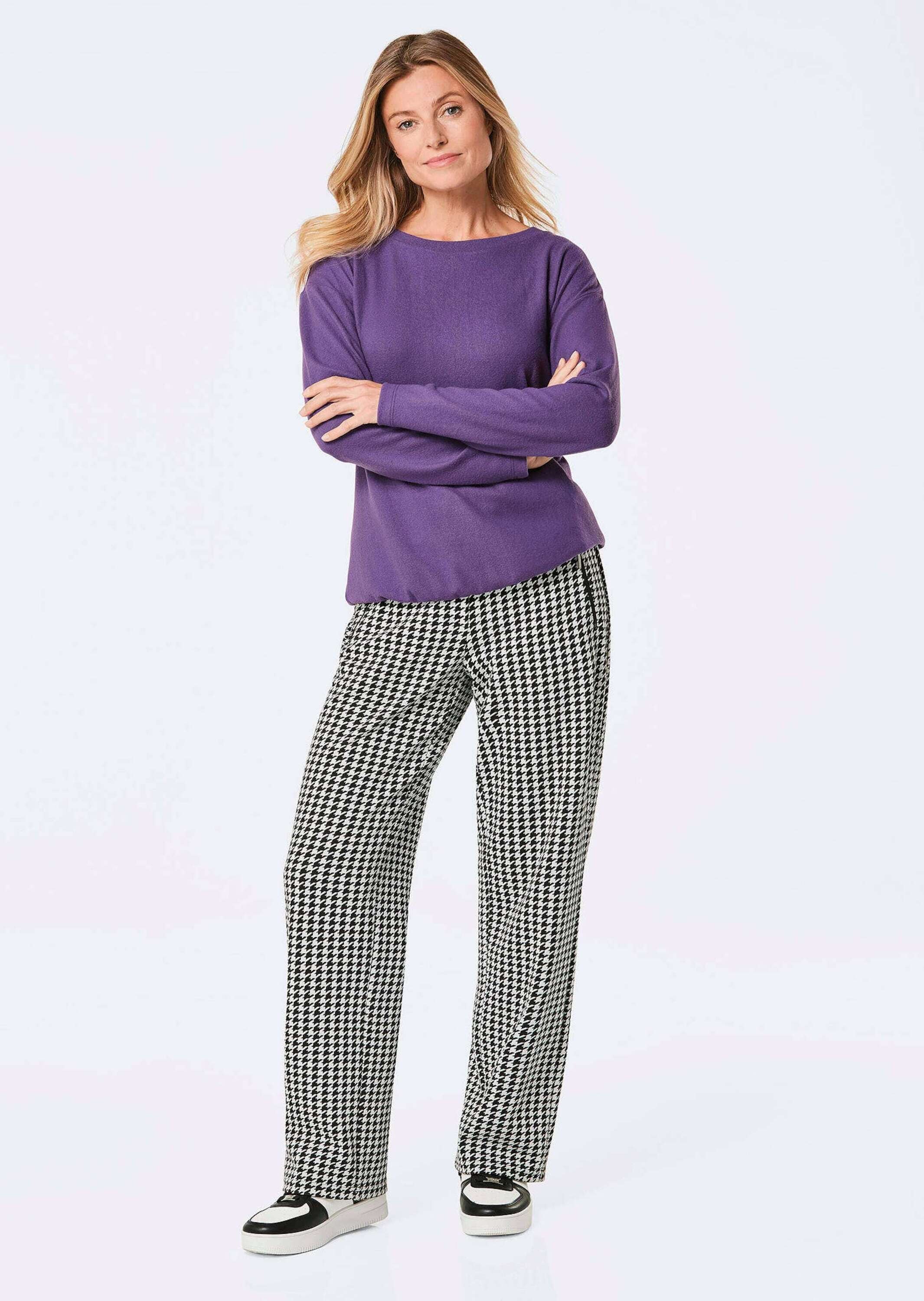 GOLDNER Kurzarmshirt »Kurzgröße Shirt« Mit Gummibund am Saum