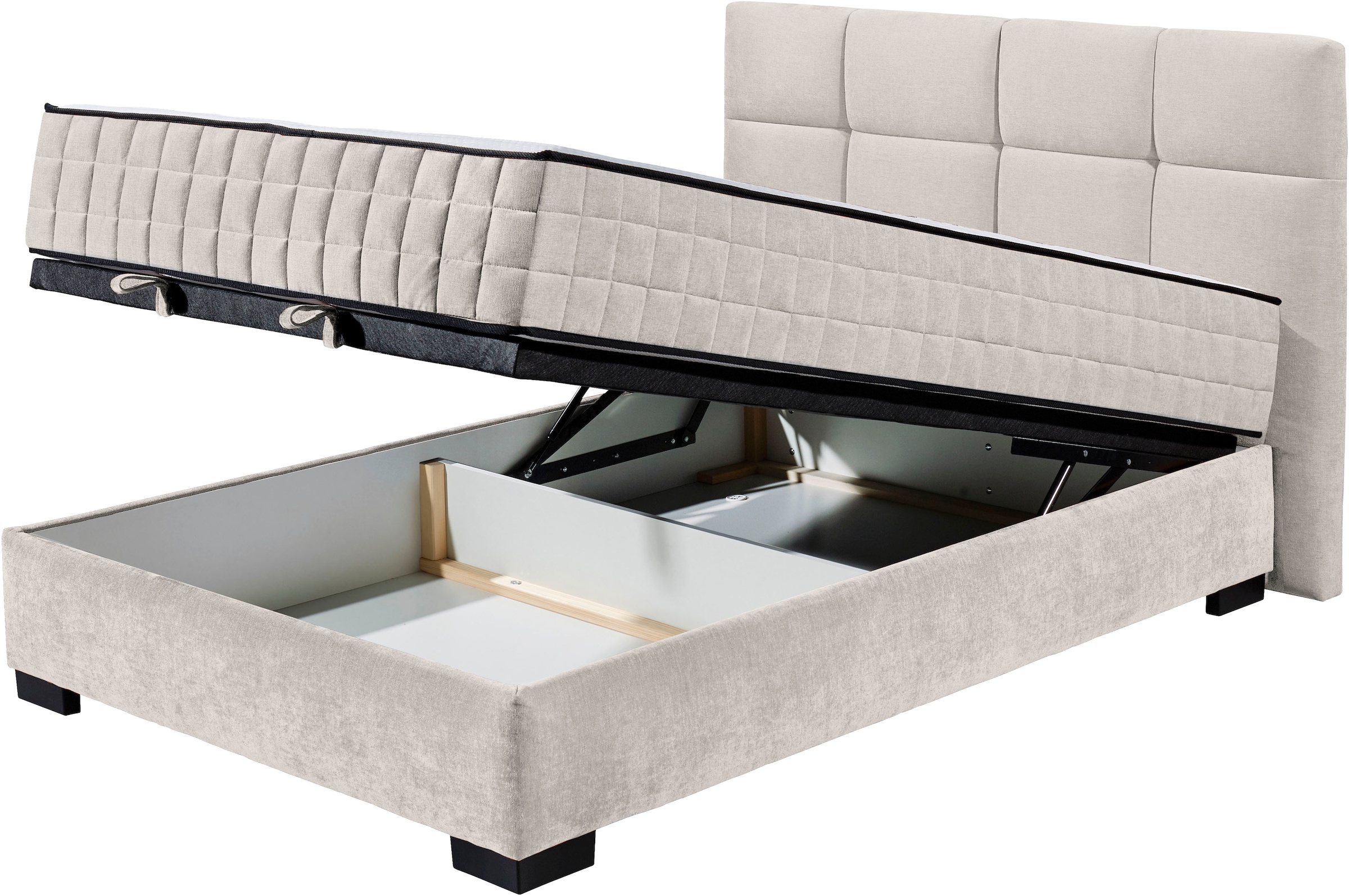 ED EXCITING DESIGN Boxbett »Nagol« mit Bettkasten, mit Wendematratze, erhältlich in verschiedenen Breiten
