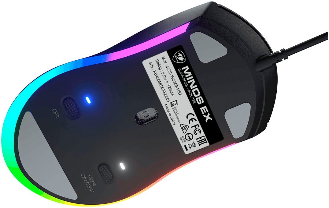 Cougar Gaming-Maus »MINOS EX«, kabelgebunden-USB, RGB-Beleuchtung