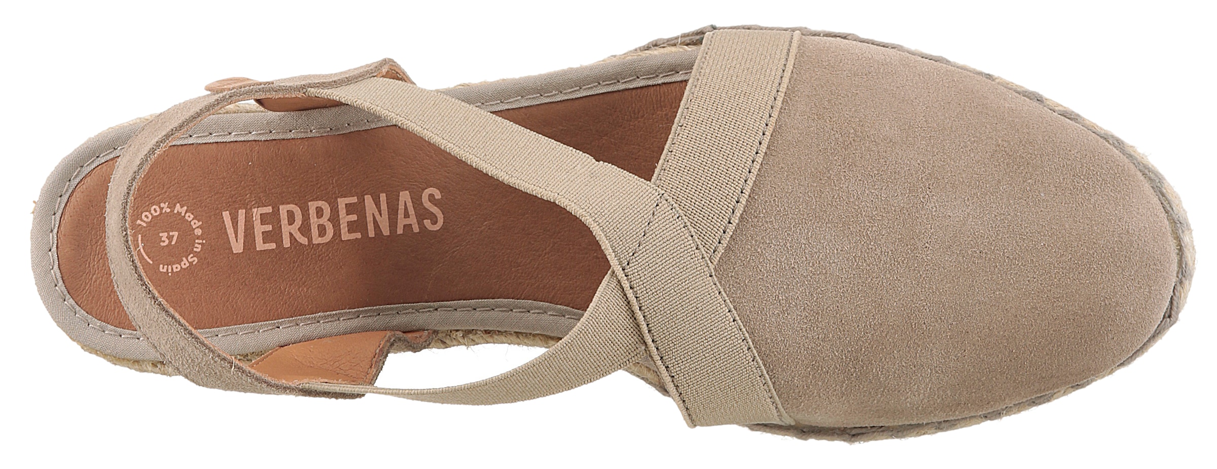 VERBENAS Keilsandalette »Milena Serraje«, Sommerschuh, Riemchensandale, Urlaubschuh, Keilabsatz mit Juterahmen