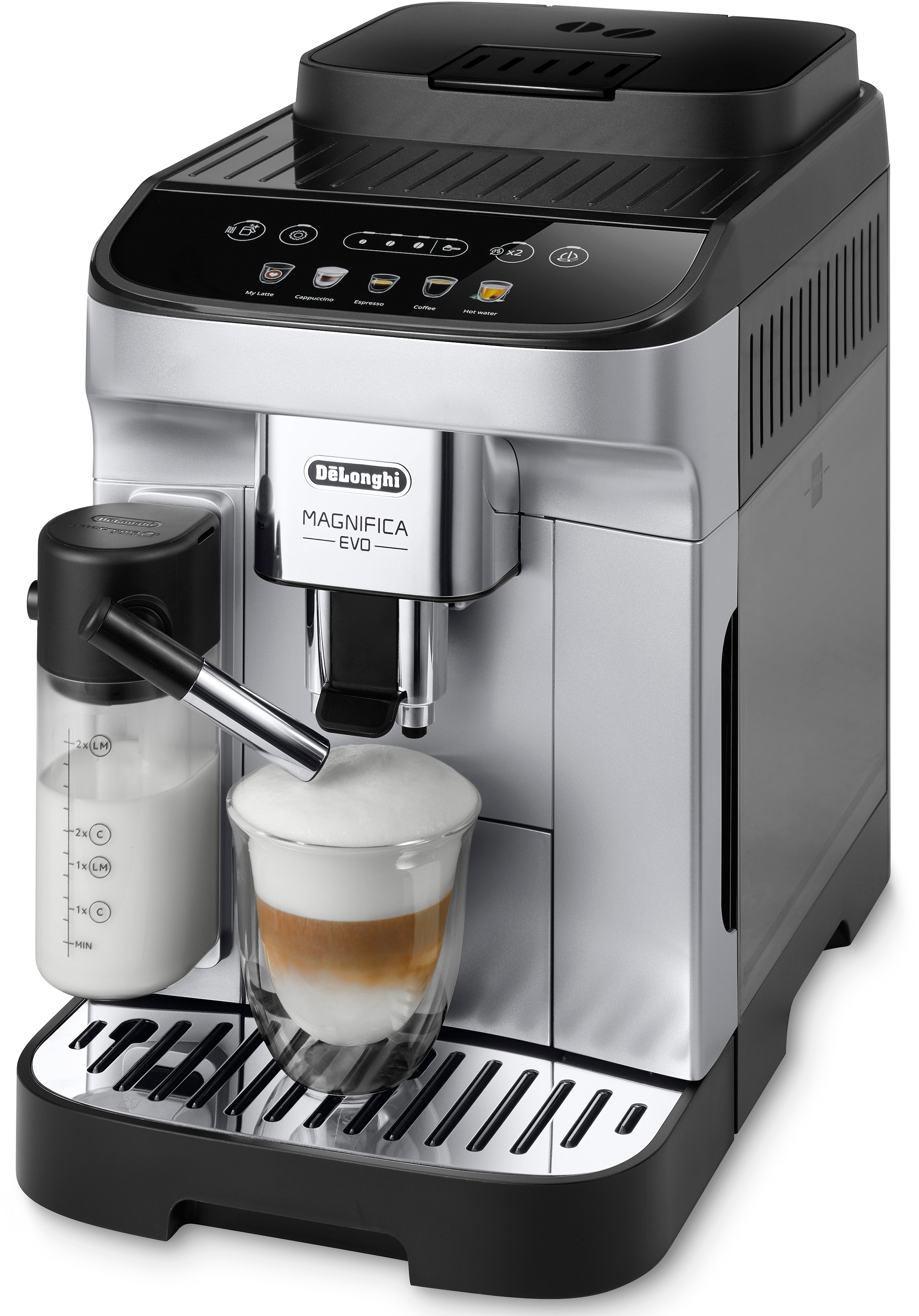 Kaffeevollautomat »Magnifica Evo ECAM 290.61.SB«, mit LatteCrema Milchsystem,...