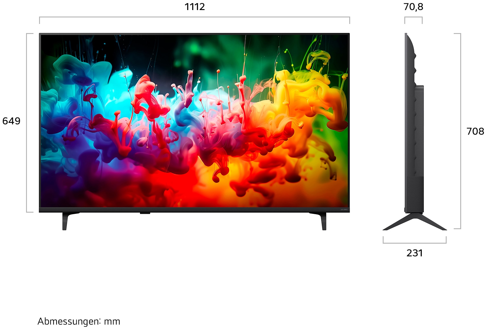 LG QNED-Fernseher »50QNED71B6B« 126 cm/50 ″ Smart-TV