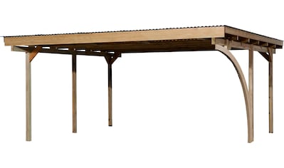 Doppelcarport »616 A«, Holz, 453 cm, braun
