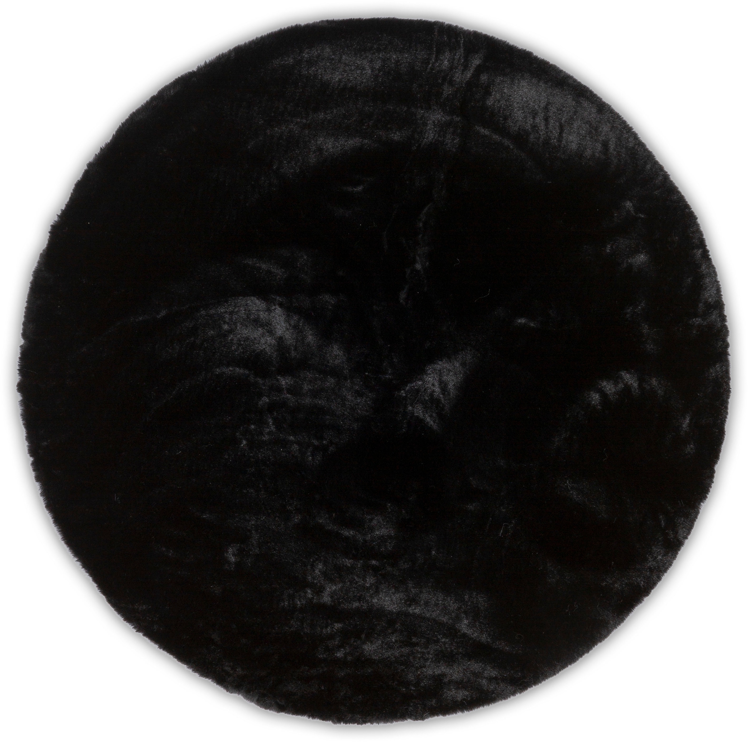 Gino Falcone Fellteppich »Kuschelteppich Chiara«, rund, 30 mm Höhe, Kunstfell, Kaninchenfell-Haptik, besonders weicher Langflor