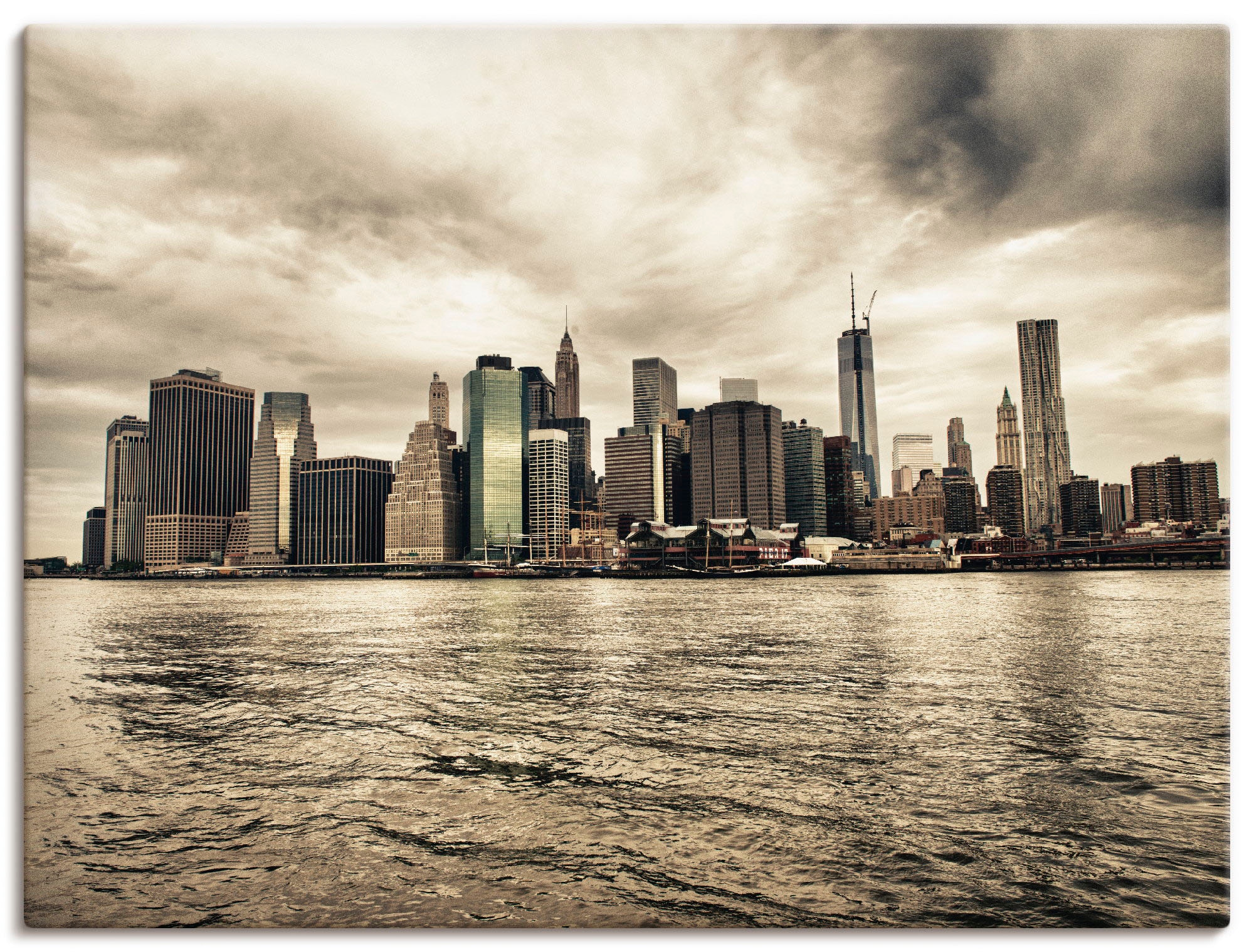Artland Wandbild »Lower Manhattan Skyline«, Amerika, (1 St.), als Leinwandbild, Poster in verschied. Größen