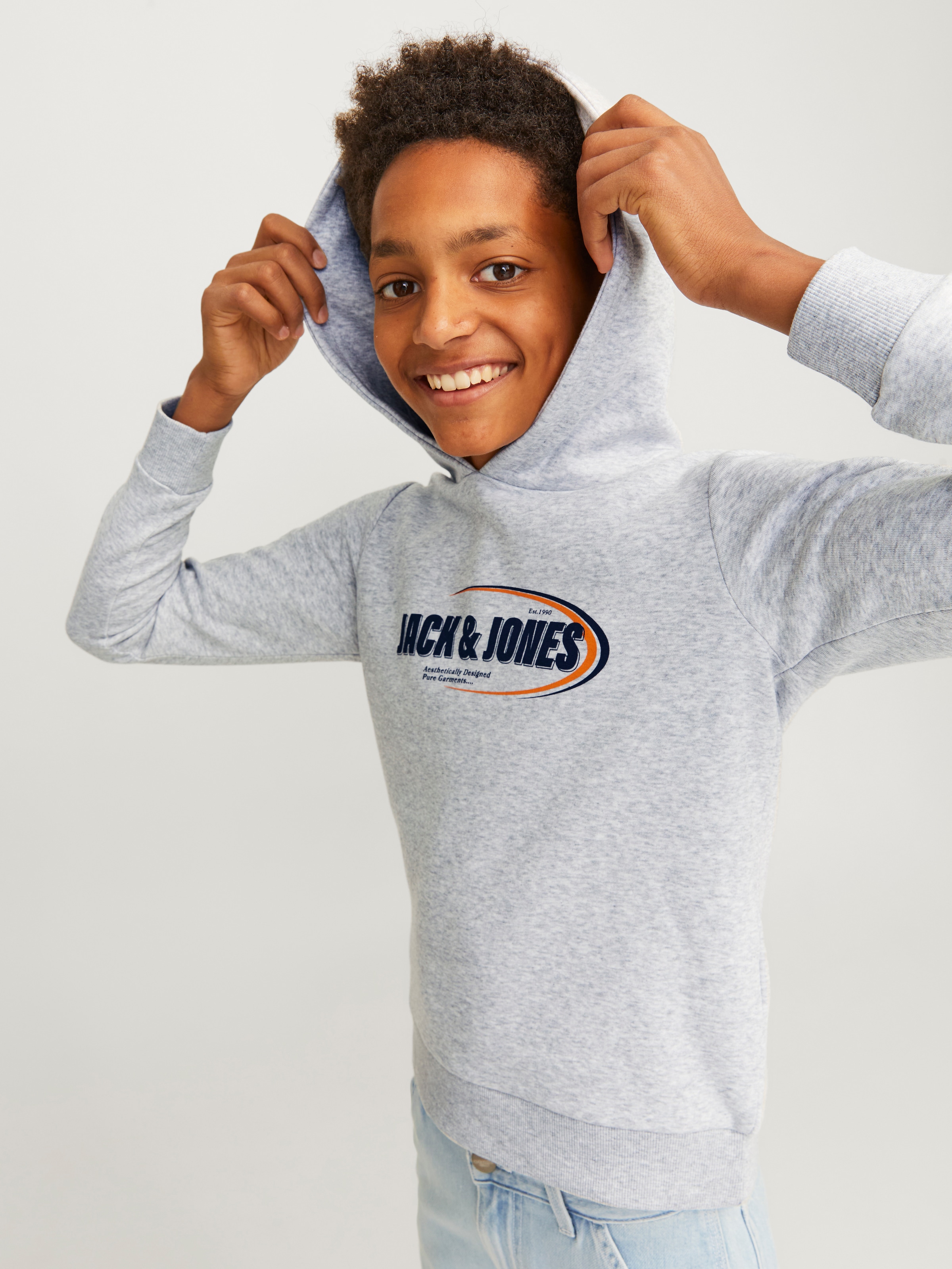 Jack & Jones Junior Kapuzensweatshirt »JCORAY BRANDING SWEAT HOOD FST JNR«