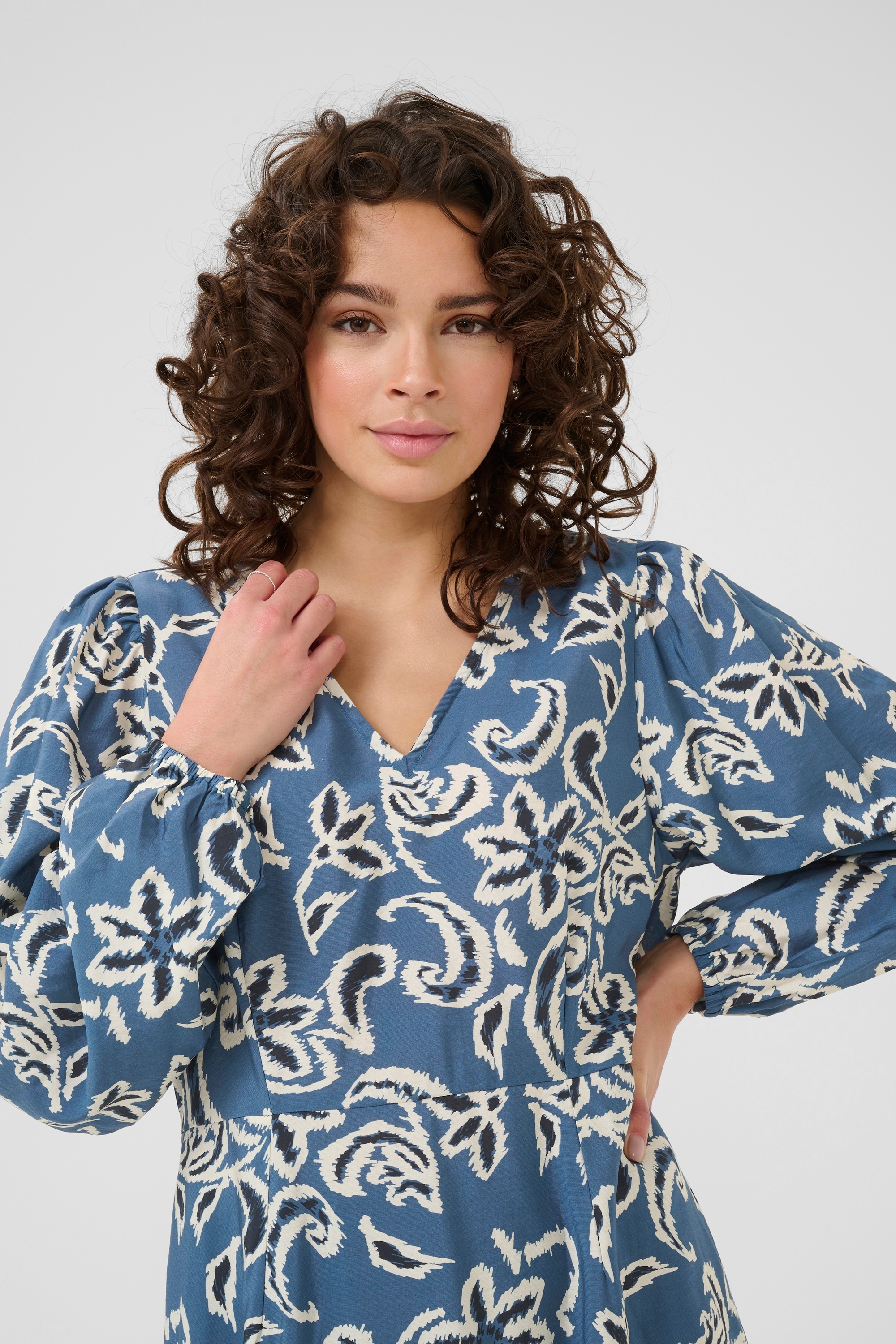 KAFFE Midikleid »Kleid KAdahlia«