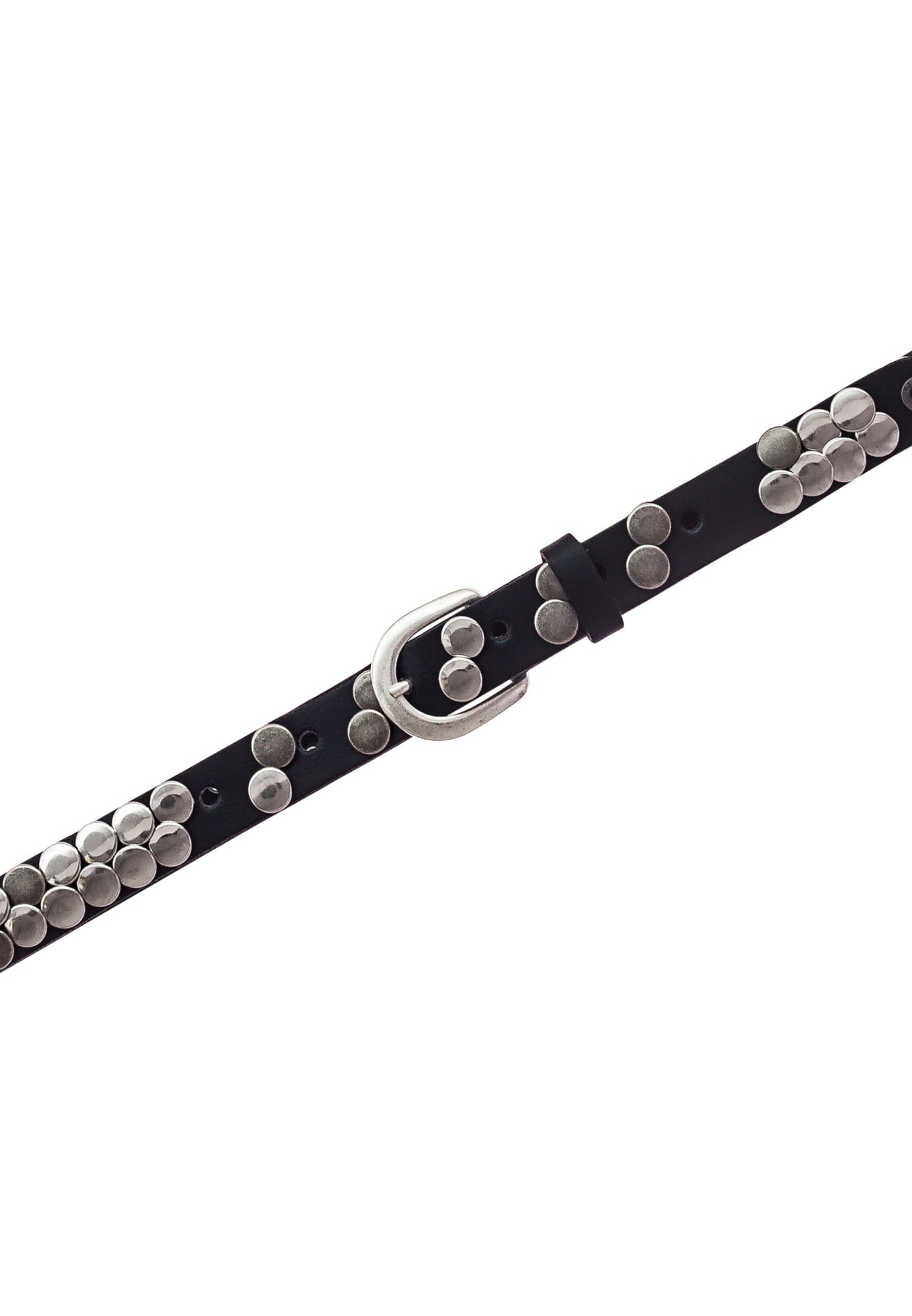 MUSTANG Ledergürtel Echtleder, mit Plattnieten verziert, einfache Dornschließe