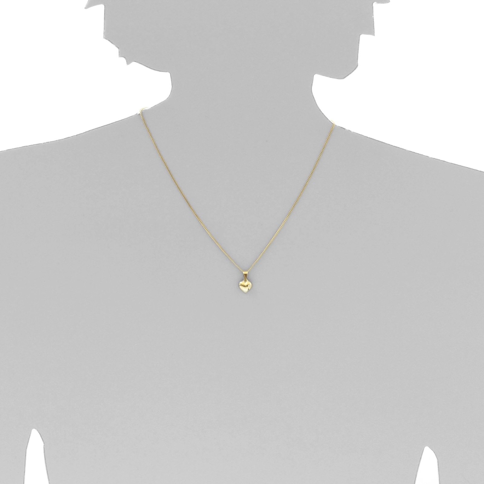 OSTSEE-SCHMUCK Kettenanhänger »- Herz - Gold 333/000 -,«