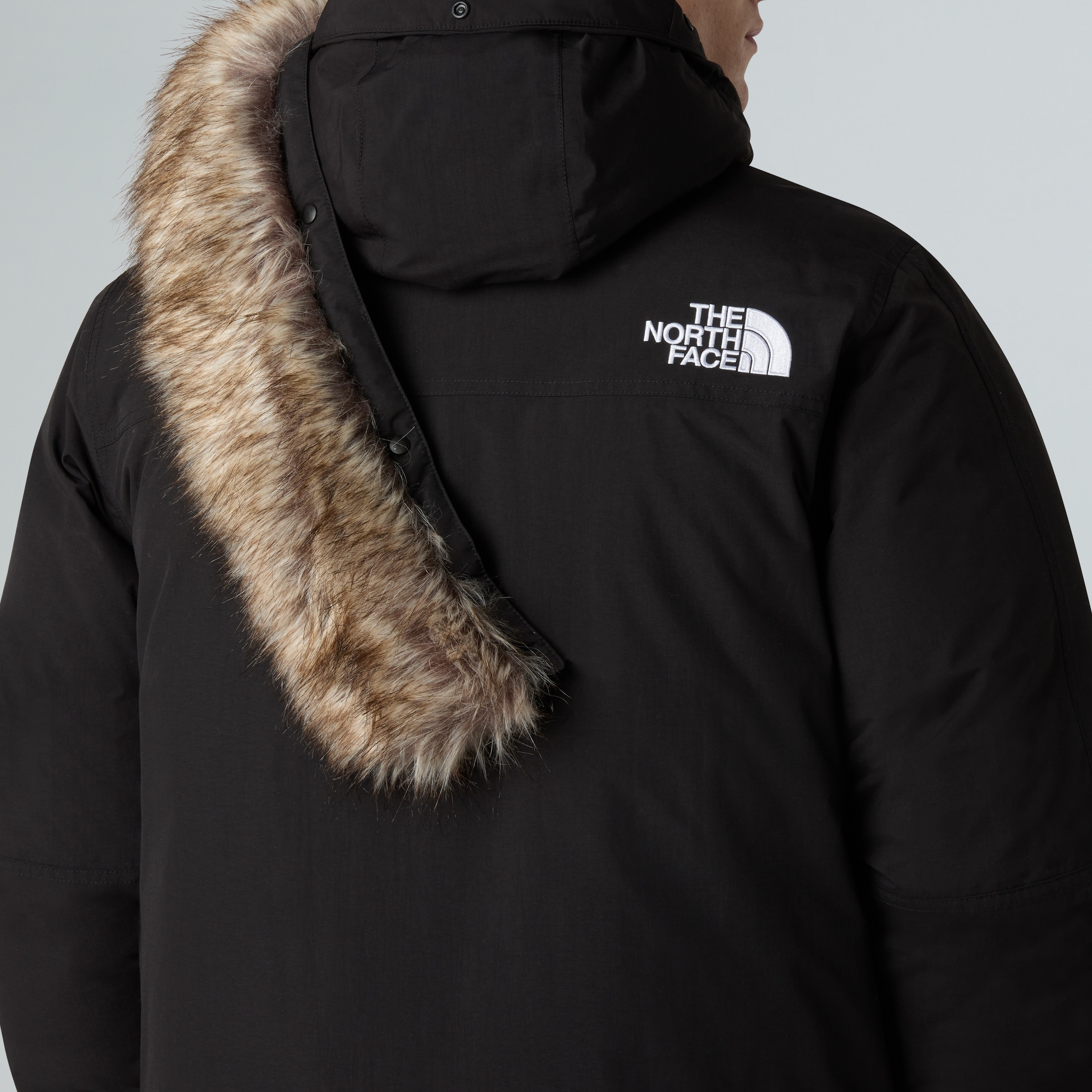 The North Face Funktionsparka »M MCMURDO PARKA« mit Kapuze für kaltes Wetter, wasser- und winddicht, mit Daunenwattierung