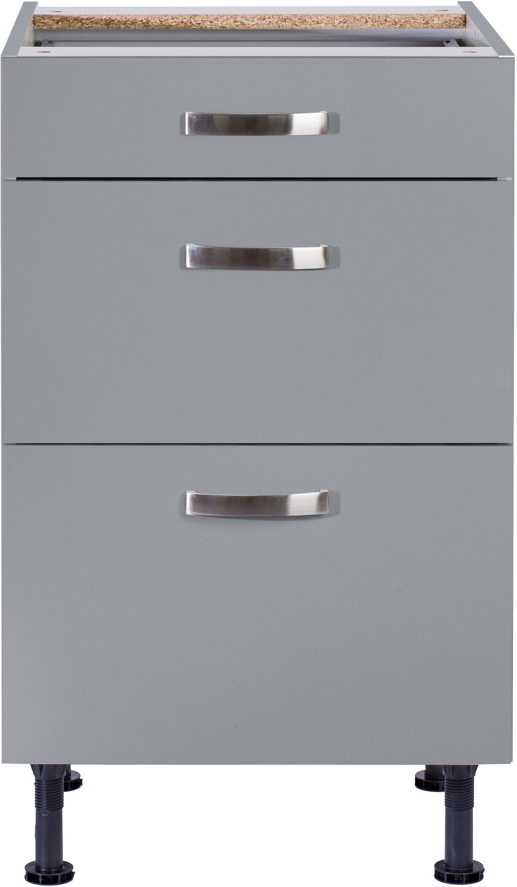 KOCHSTATION Unterschrank »KS-Cara« Breite 50 cm, mit Vollauszügen und Soft-Close-Funktion