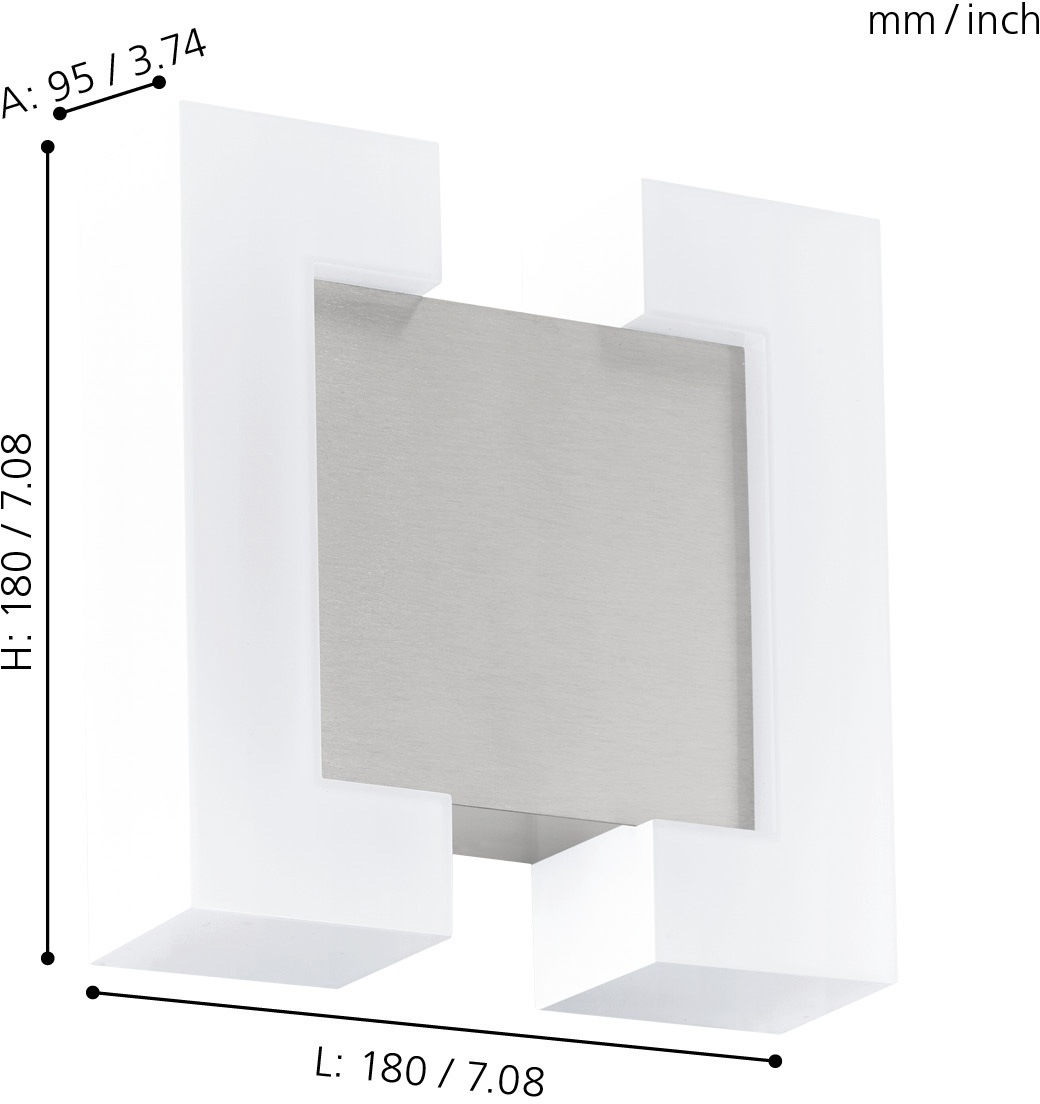 EGLO LED Außen-Wandleuchte »SITIA«, 2 flammig, Leuchtmittel LED-Board | LED fest integriert, LED tauschbar