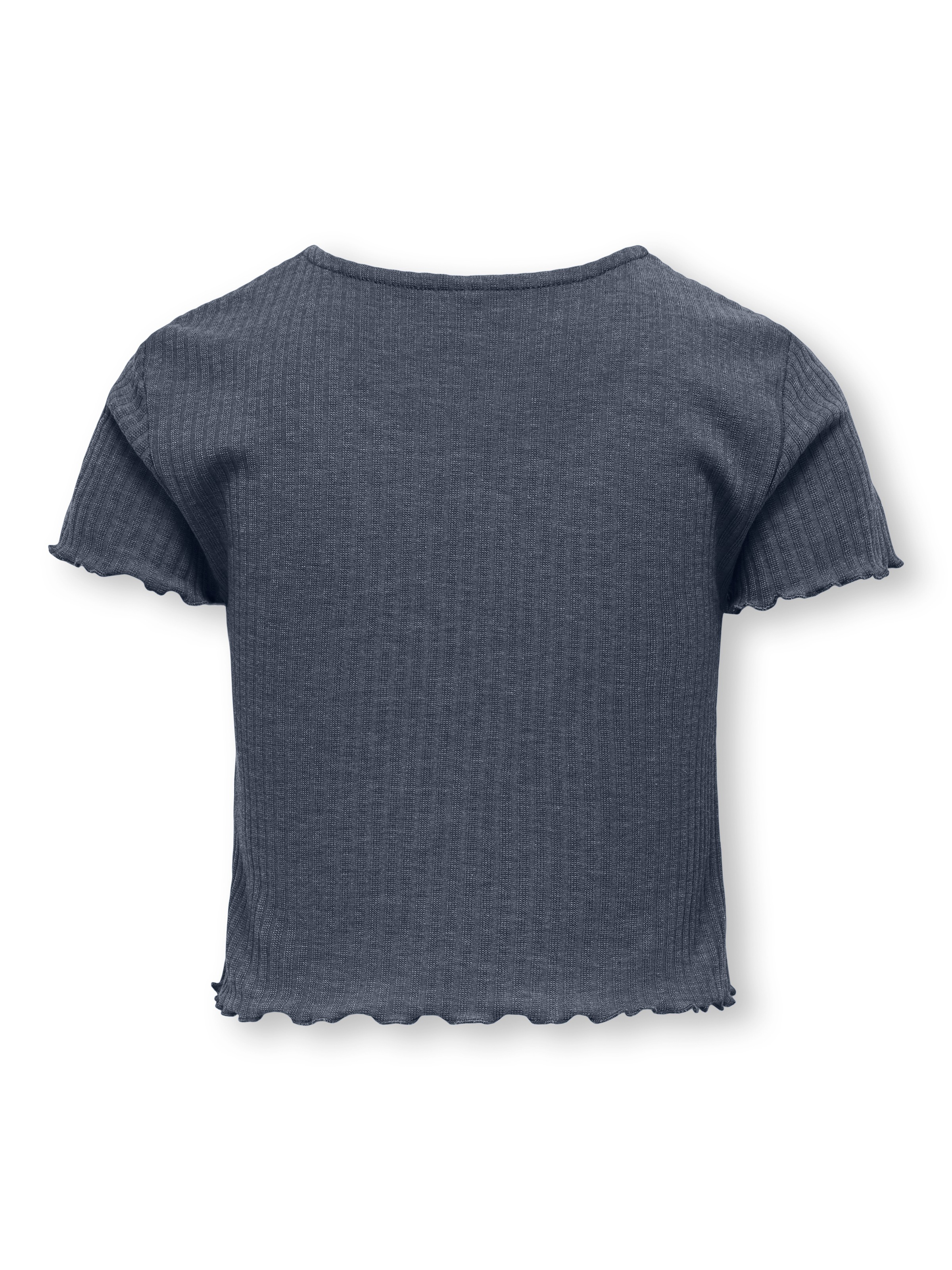KIDS ONLY T-Shirt »KOGNELLA S/S O-NECK TOP NOOS JRS« mit süßer Wellenkante