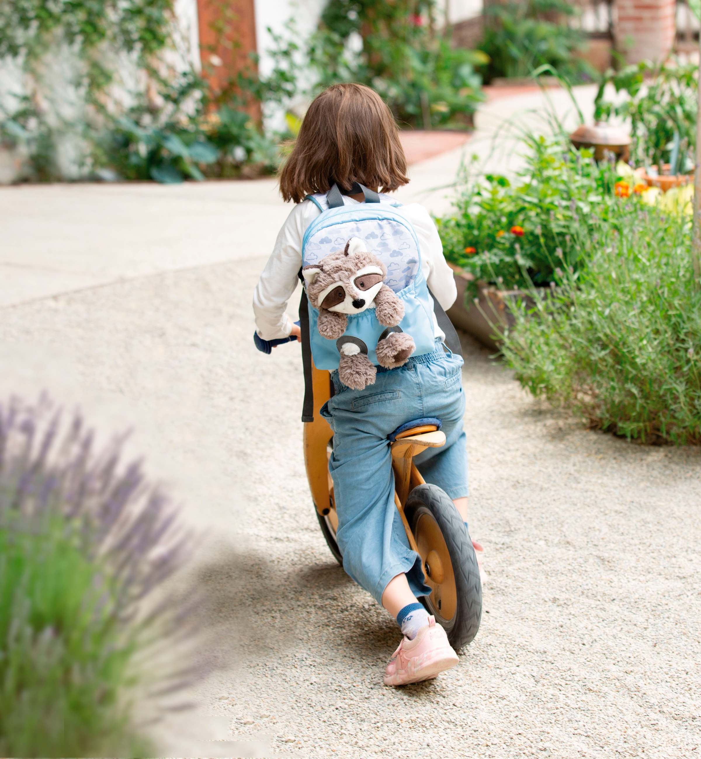 Nici Kinderrucksack »Travel Friends, Rucksack mit Plüsch Waschbär, 25 cm«