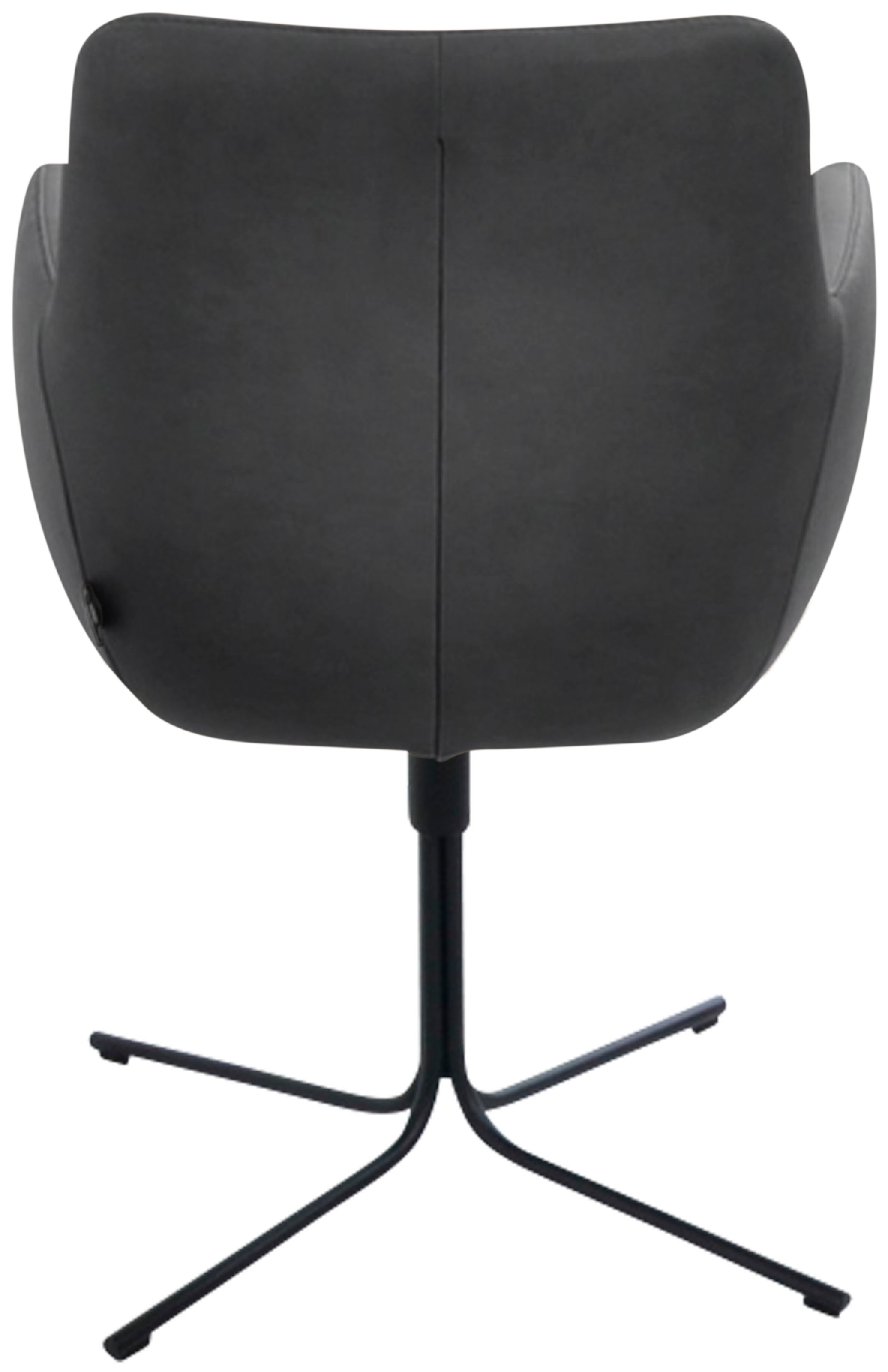 K+W Komfort & Wohnen Drehstuhl »Pego« () filigranem 4-Fuß-Gestell in schwarz