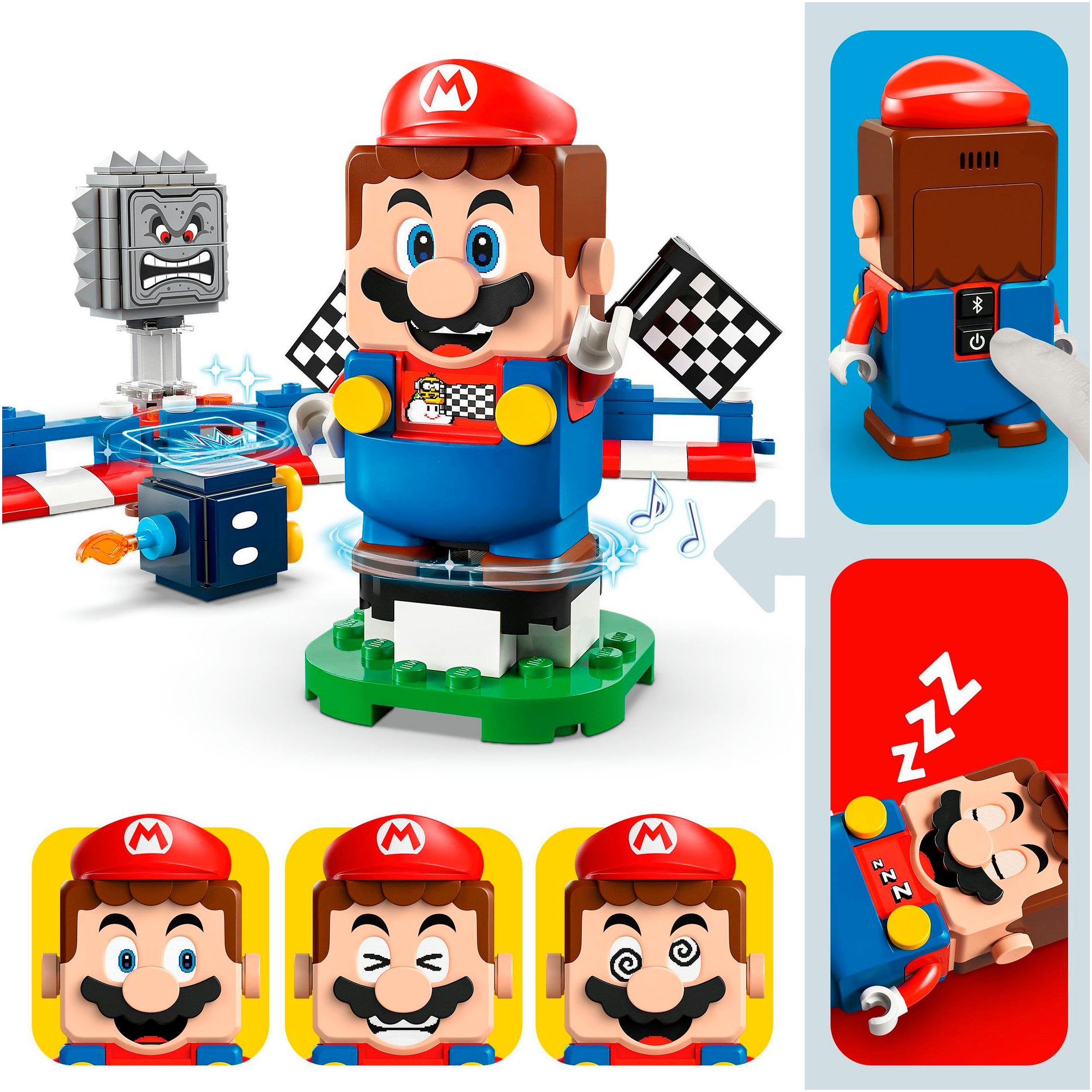 LEGO® Konstruktionsspielsteine »Mario Kart – Interaktiver LEGO Mario & Standard-Kart (72043)«, (278 St.), LEGO Super Mario; Made in Europe