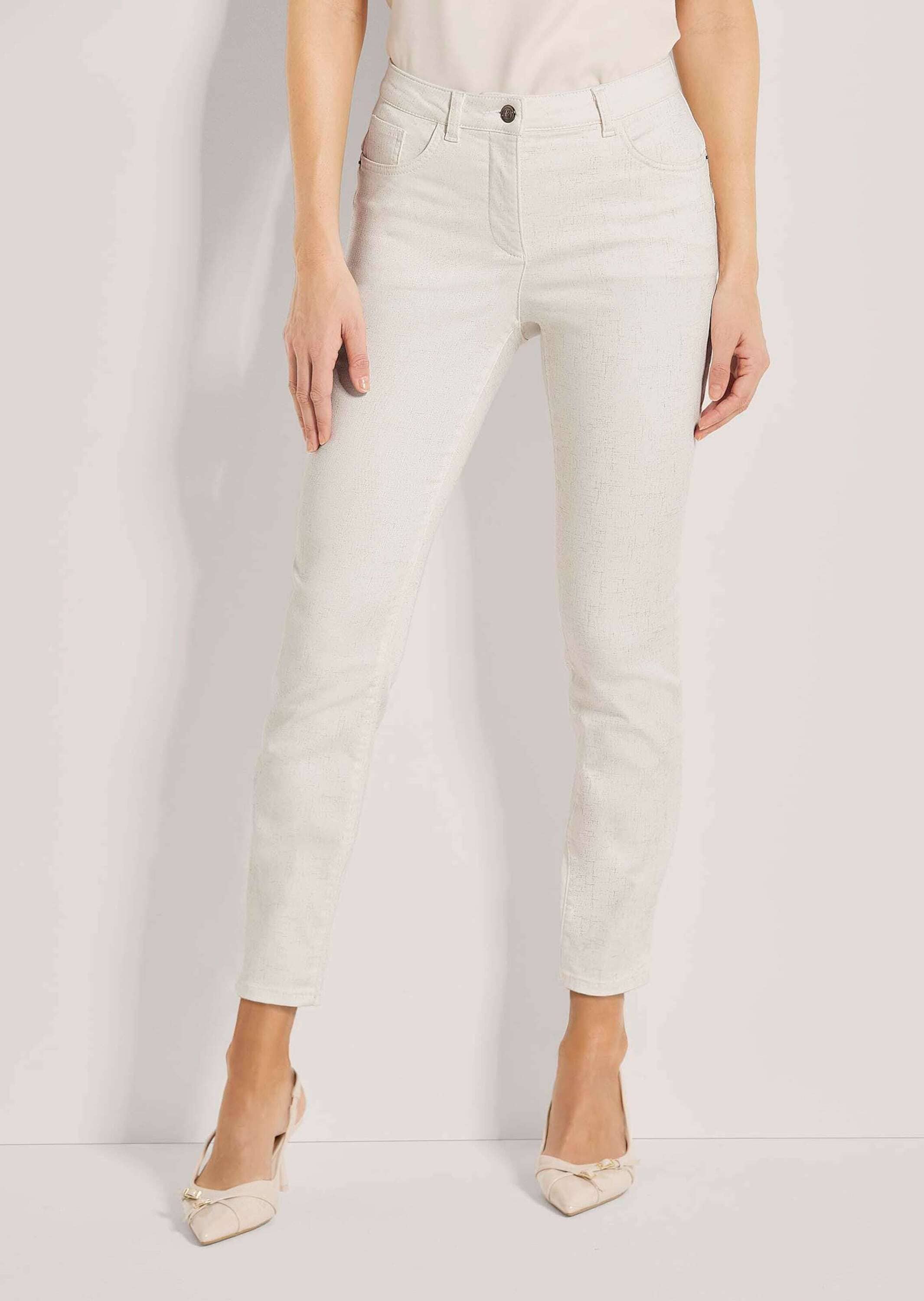MADELEINE Chinos »Druckhose Schlanke Hose mit Allover-Druck«