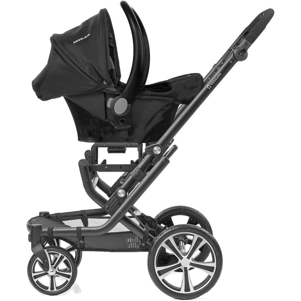 Gesslein Kombi-Kinderwagen »F10 Air+, eloxiert/tabak, anthrazit/Sterne grau«