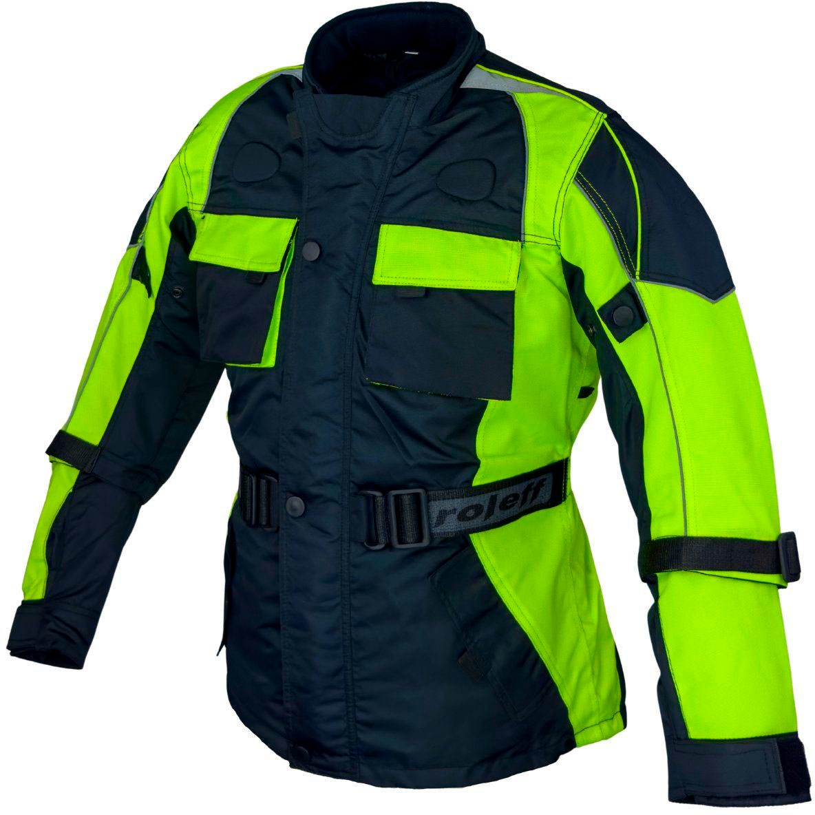 roleff Motorradjacke »Kids«, geeignet für Kinder, mit Sicherheitsstreifen