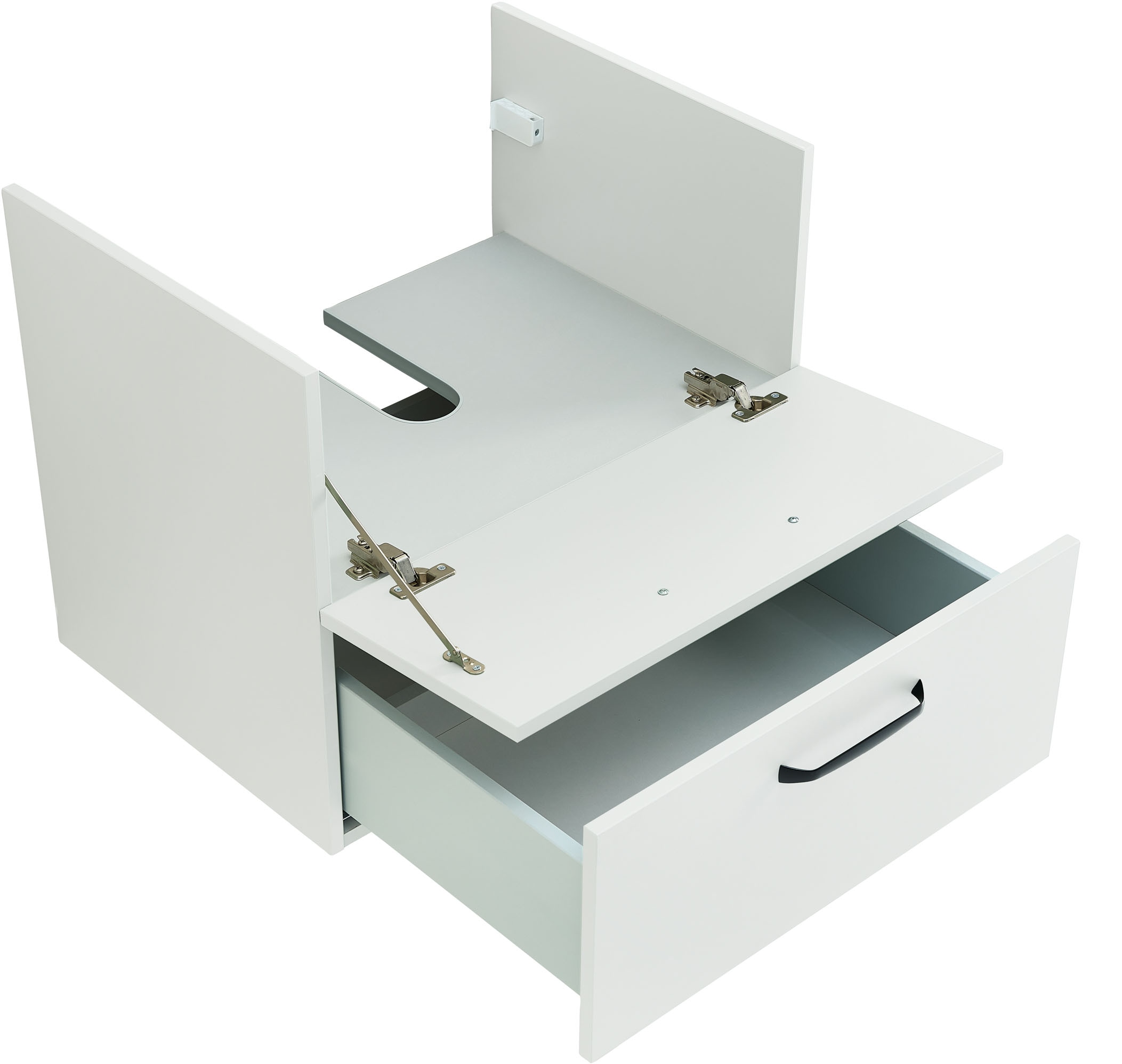 Saphir Badmöbel-Set »Quickset 500,Waschtischunterschrank mit Waschtisch und Spiegelschrank« 3 Stk. tlg.