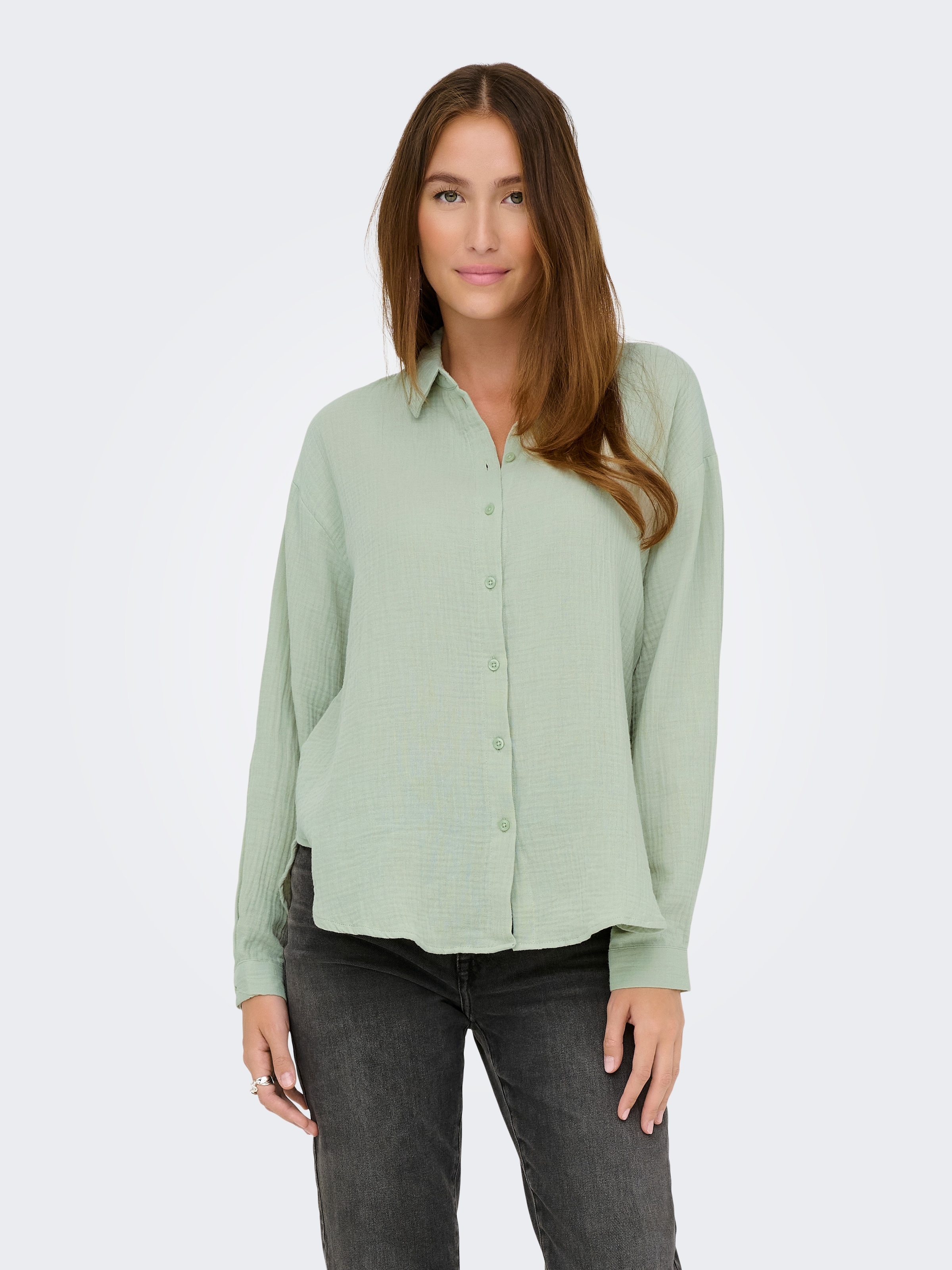 JDY Hemdbluse »JDYTHEIS LIFE L/S LOOSE SHIRT WVN NOOS« Baumwolle, regular fit