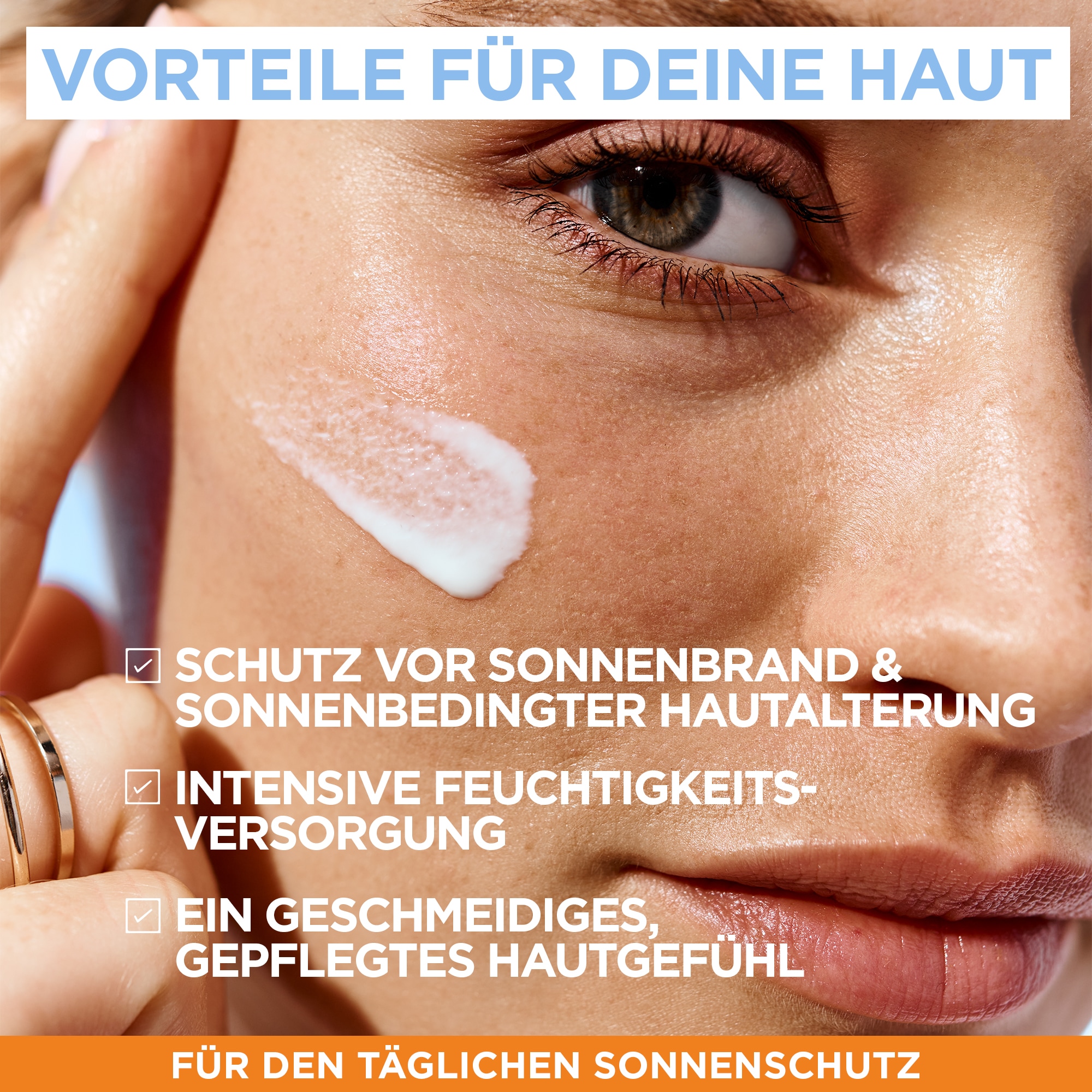 GARNIER Sonnenschutzmilch »AMBRE SOLAIRE SENSITVE EXPERT+ LSF50+« für Körper und Gesicht, mit Ceramiden