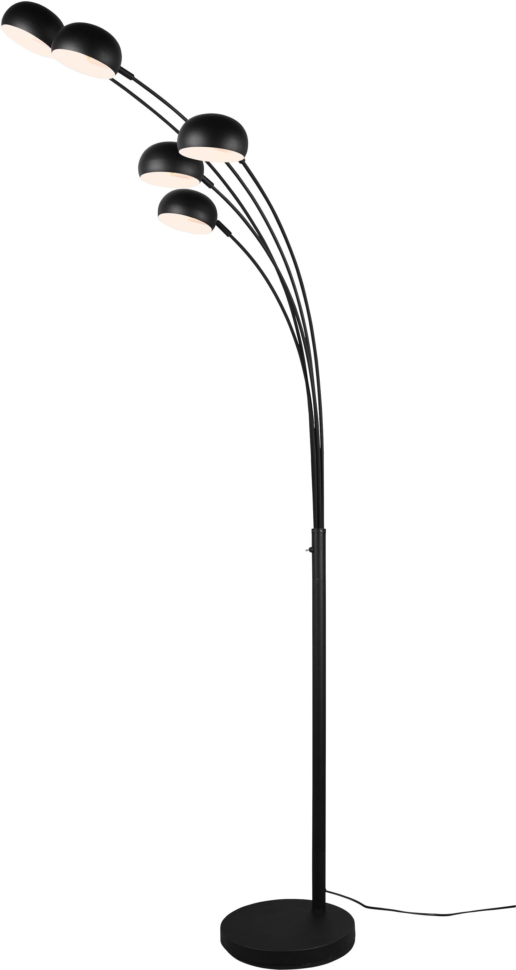 TRIO Leuchten Stehlampe »DITO, Stehleuchte 5-flammig«, 5 flammig-flammig,  Höhe 210 cm, Auslage 70 cm, mit 2 m Kabel, Kippschalter kaufen bei OTTO | Standleuchten