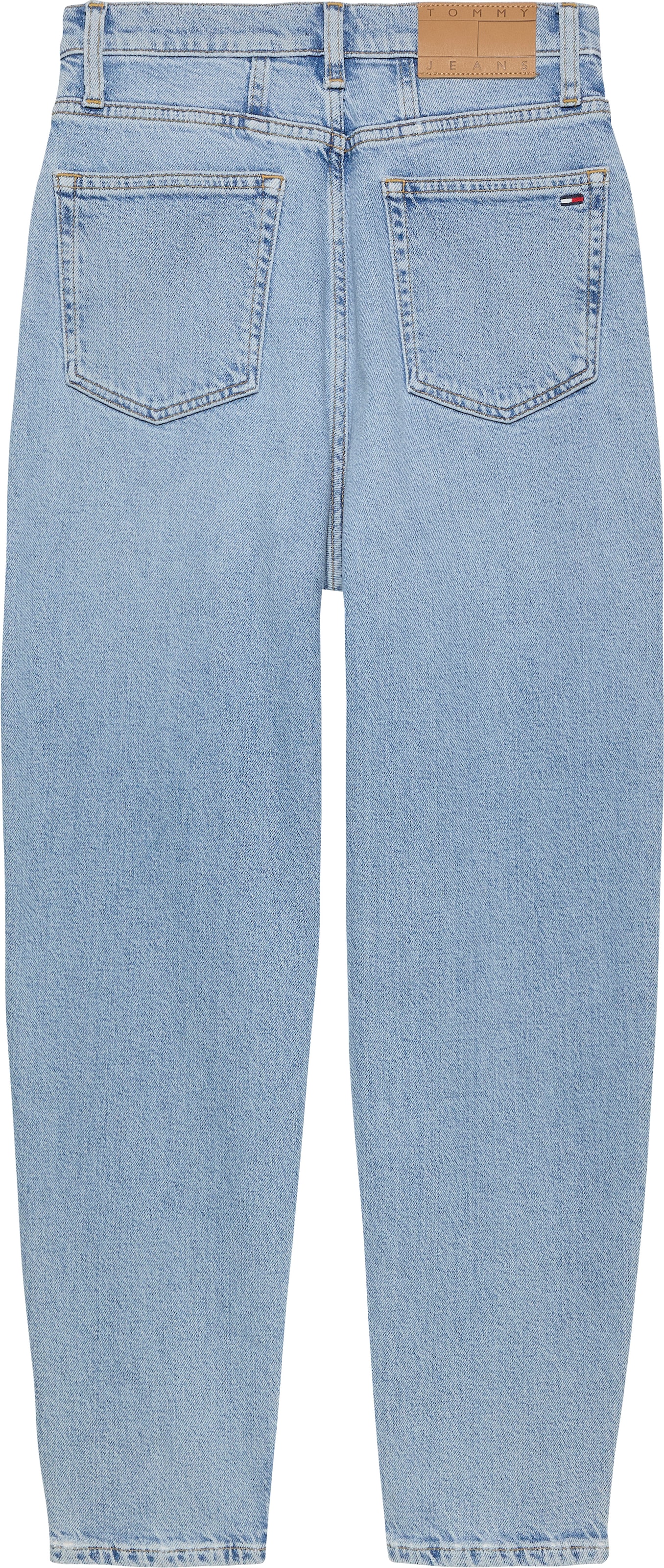 Tommy Jeans Mom-Jeans »MOM JEAN UH TPR«, mit Logo-Stickereien, in knöchelfreier Länge
