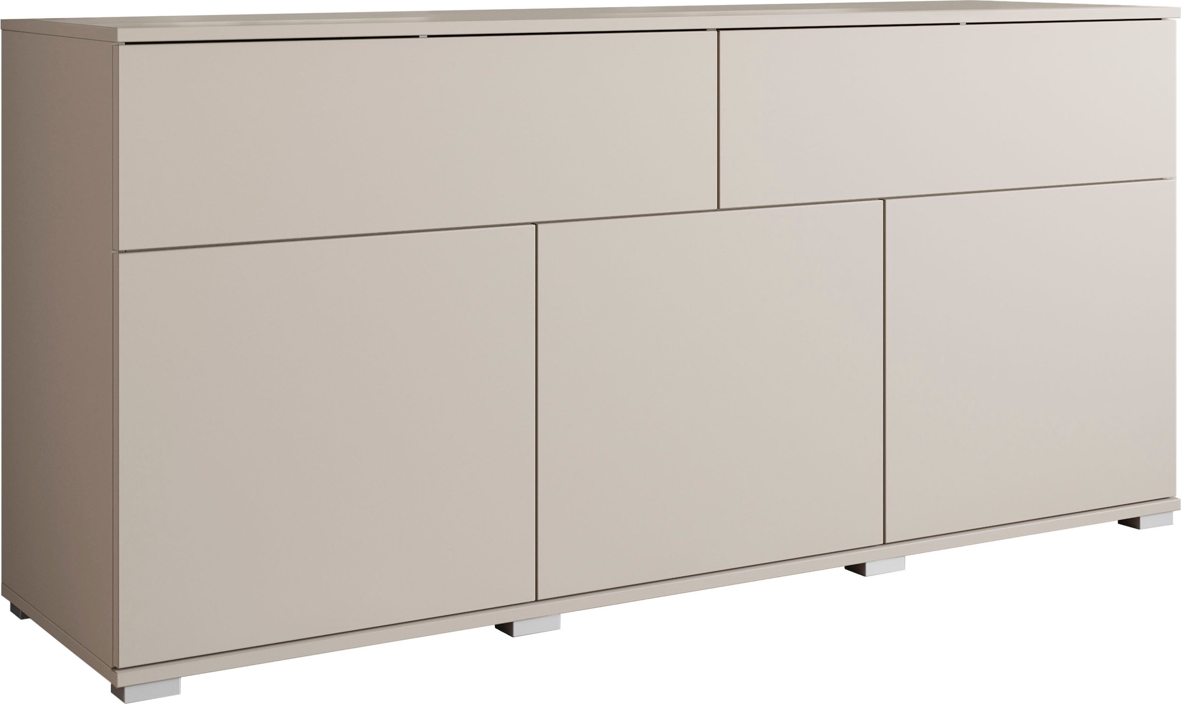 OTTO home Sideboard »Kenia, Kommode mit 3 Türen und 2 Schubladen, 150 cm breit« 1 Stk. tlg. Griffloses Design mit Push-to-Open und verstellbaren Einlegeböden
