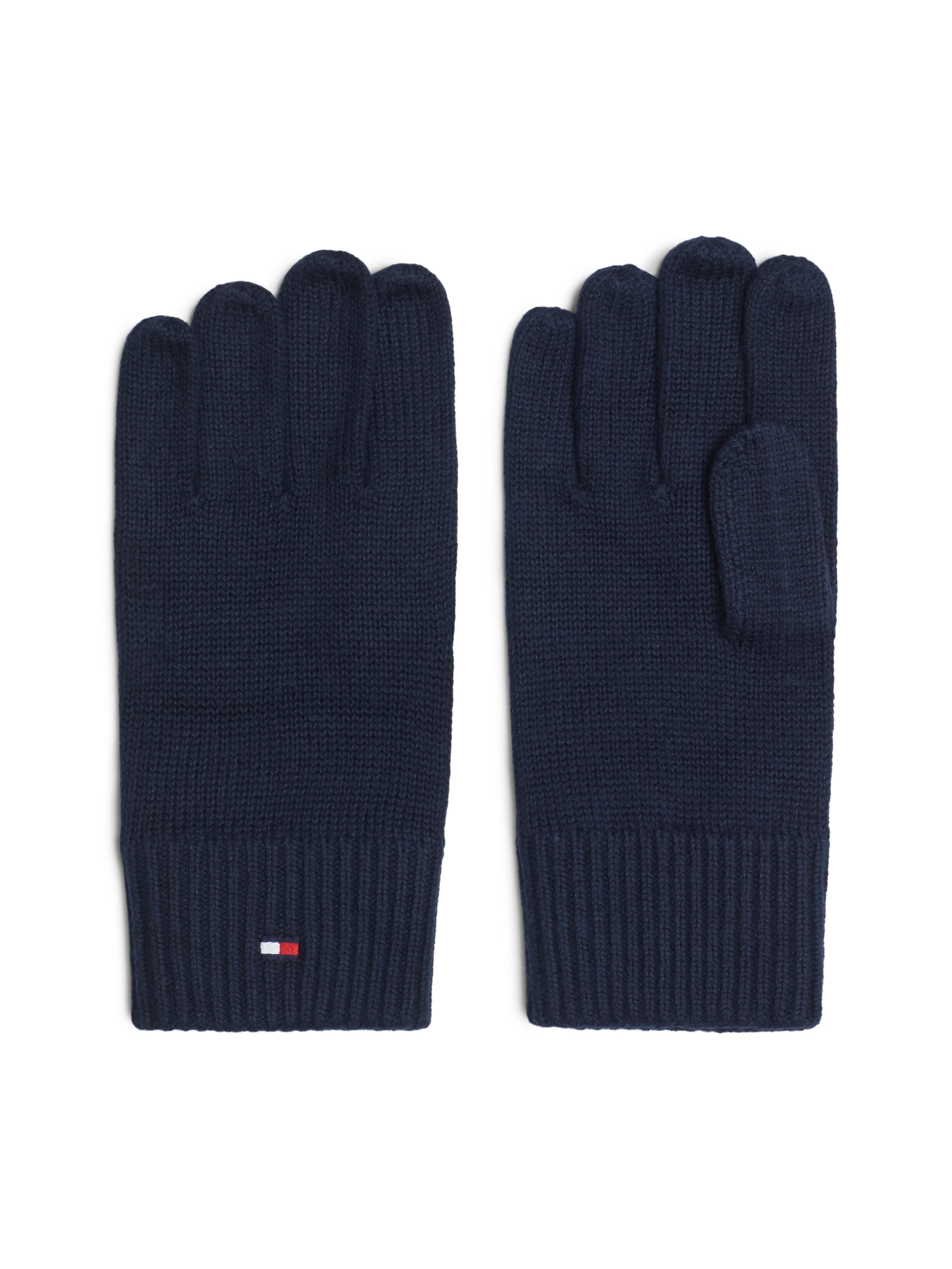 Tommy Hilfiger Strickhandschuhe »ESSENTIALS FLAG GLOVES«, mit Logostickerei