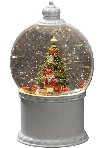 LED Kugelleuchte »LED Kugellaterne, "Weihnachtsszenerie", weiß, 1 warm weiße Diode«, 1...