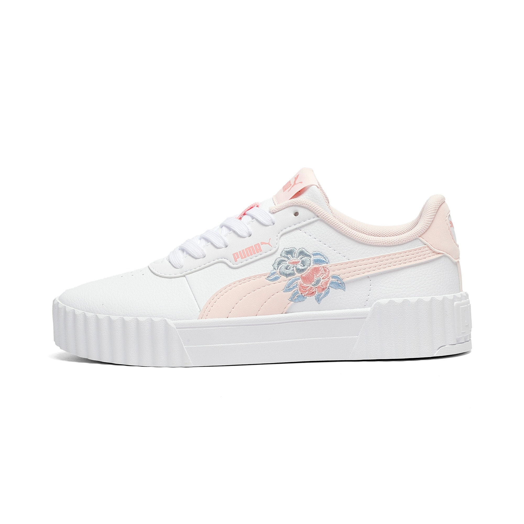 PUMA Sneaker »CARINA 3.0 FLORAL JR«  mit Schnürung, mit profiliertem Gummi-Laufsohle