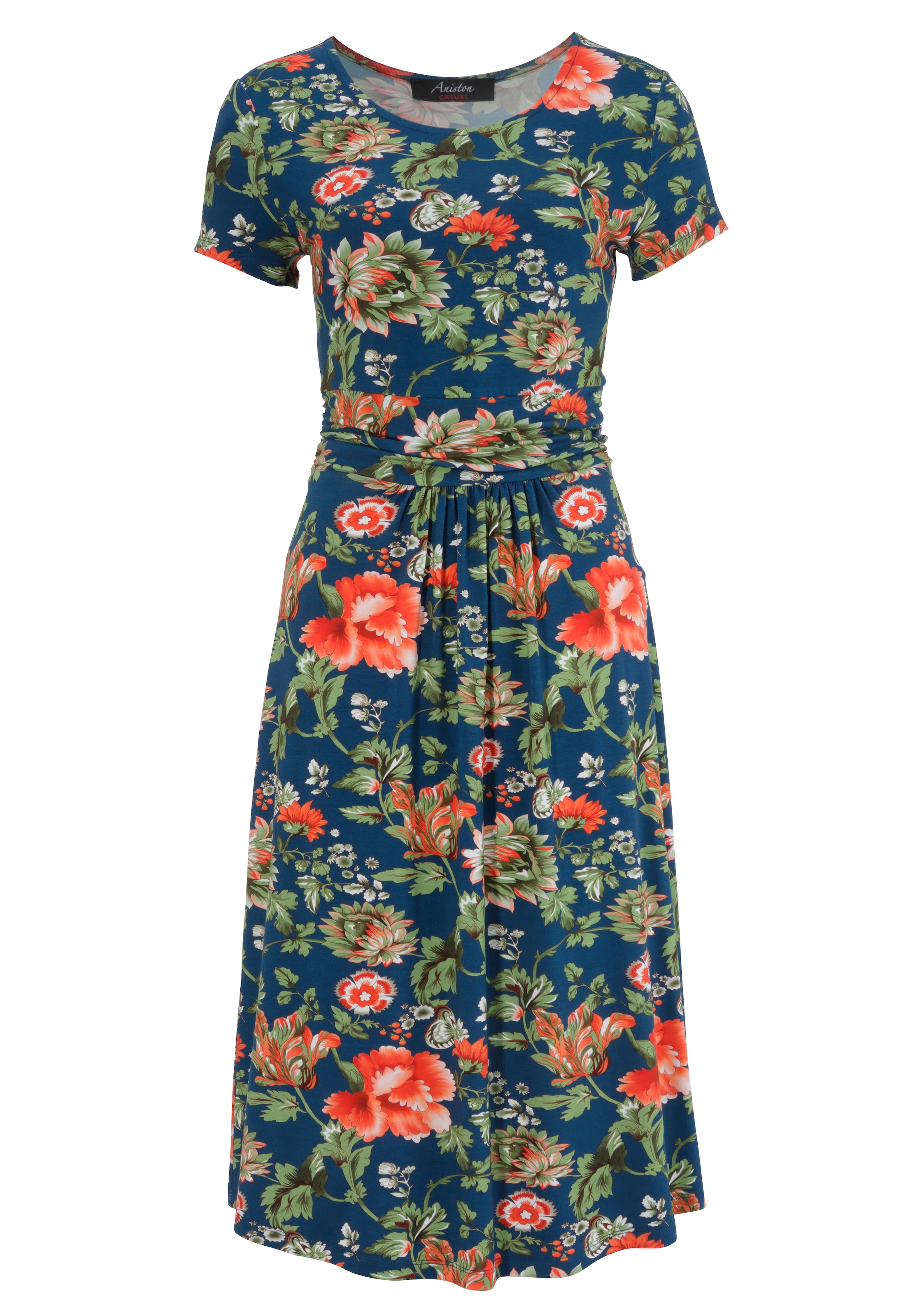 OTTO farbenfrohem CASUAL Shop Blumendruck Sommerkleid, im mit Aniston Online