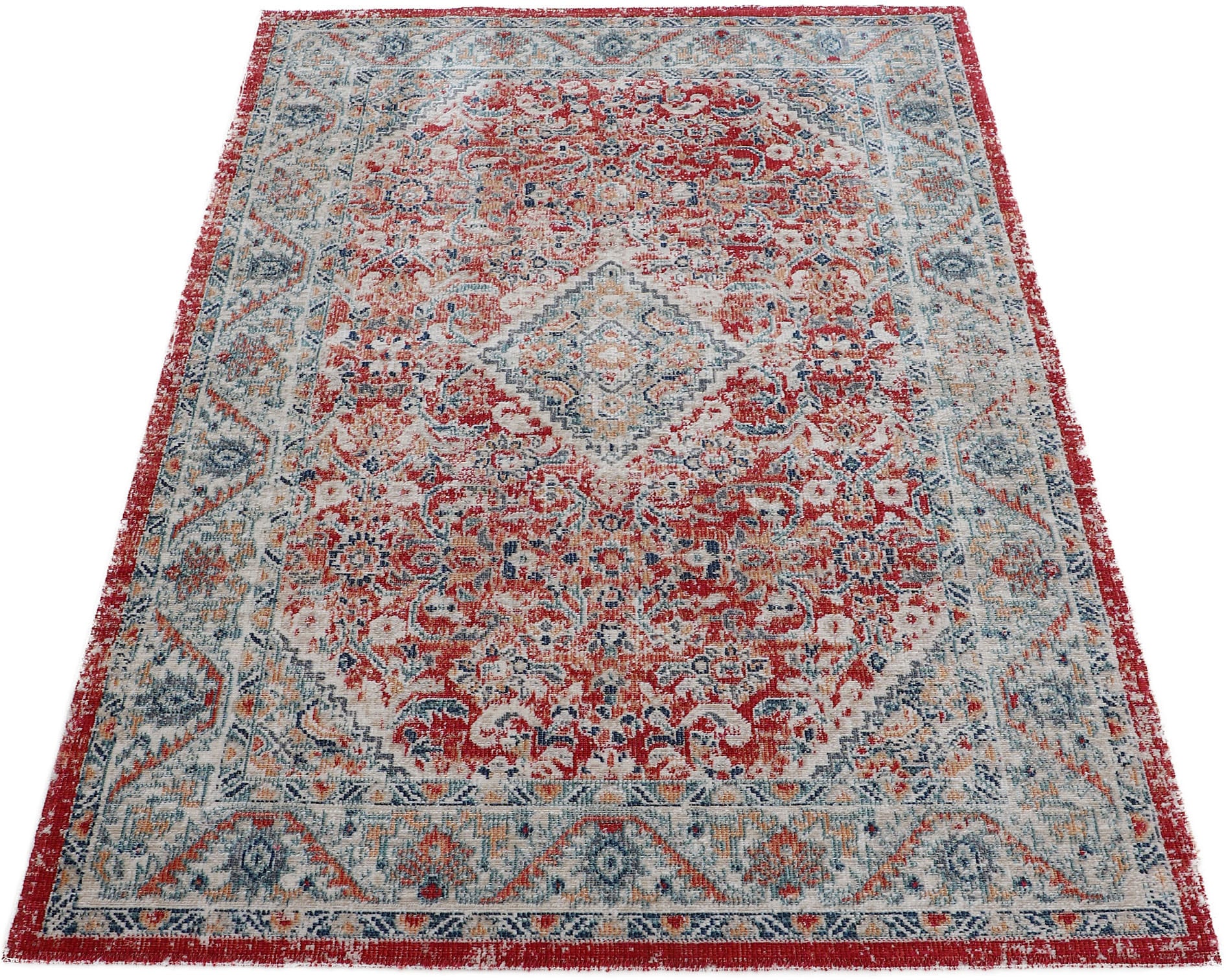 carpetfine Teppich »Noah_1«, rechteckig, 3 mm Höhe, Orient Vintage Look, Wohnzimmer