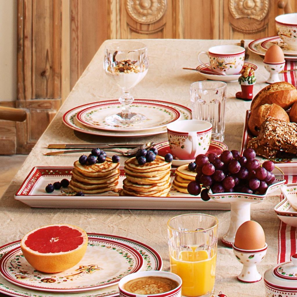 Villeroy & Boch Servierplatte »Gebäckplatten Winter Bakery Delight 3er Set bunt« Mikrowellengeeignet