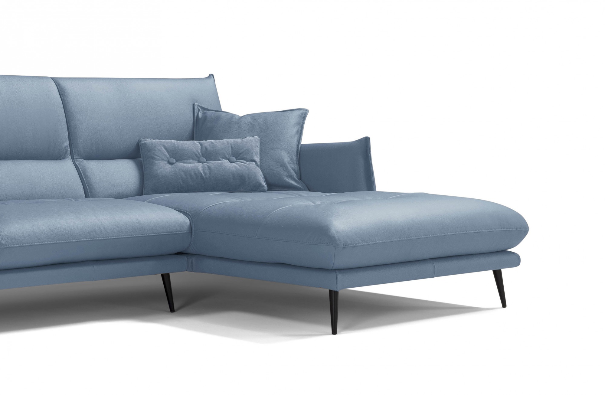 Egoitaliano Ecksofa »FUNNY, hochwertiges & aktuelles Design, bequeme Rückenlehne, L-Form« hochwertiger Sitzkomfort, L-Form